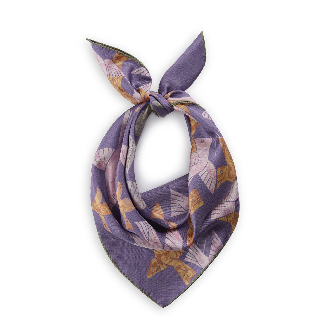 Codello Seidentuch Silk Birds, Doppelseitiger Druck mit Tauben-/Vogelmotiv