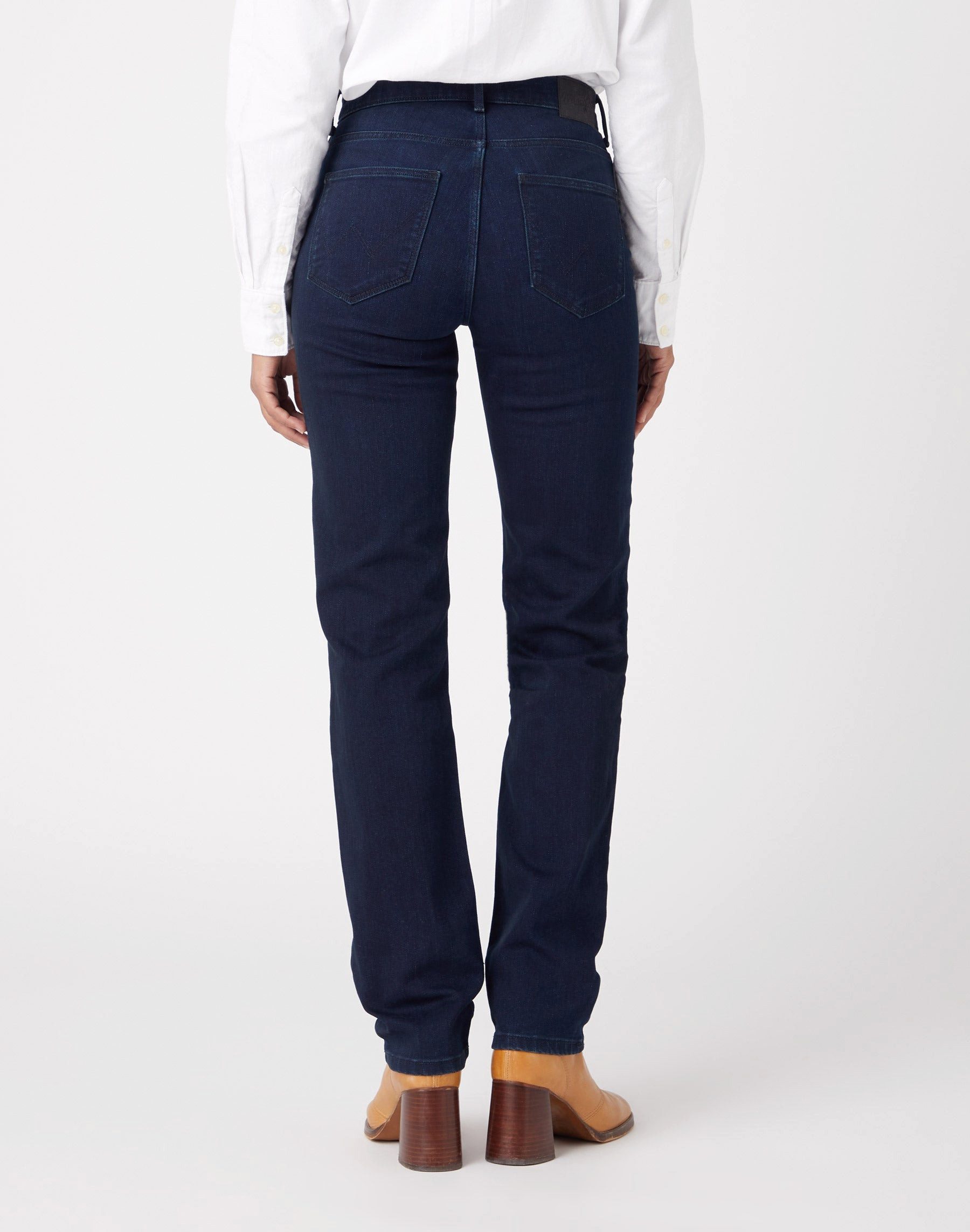 Wrangler Stretch-Jeans WRANGLER STRAIGHT blue black günstig online kaufen