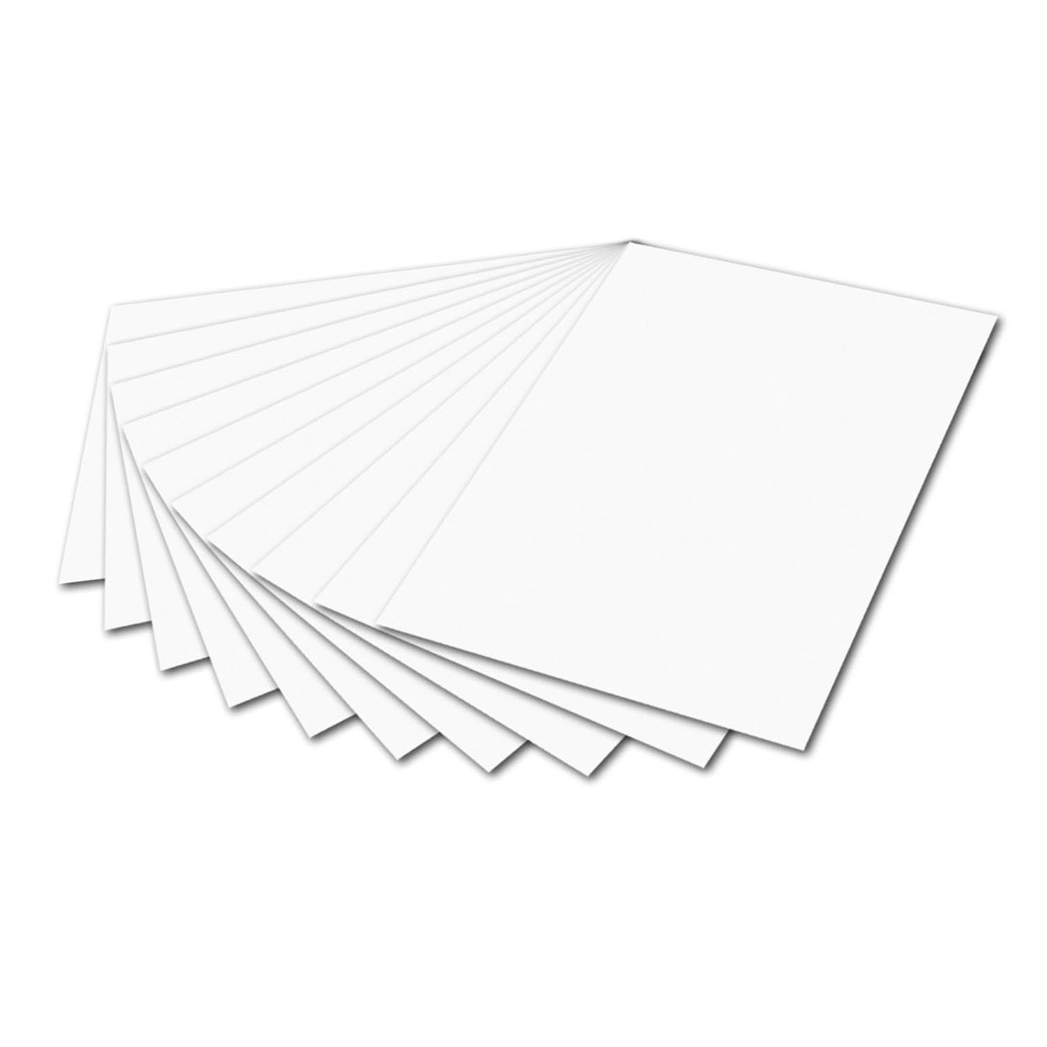 itenga Bastelkartonpapier itenga Fotokarton, 100 x 70 cm, 300 g/qm weiß, DIN B1