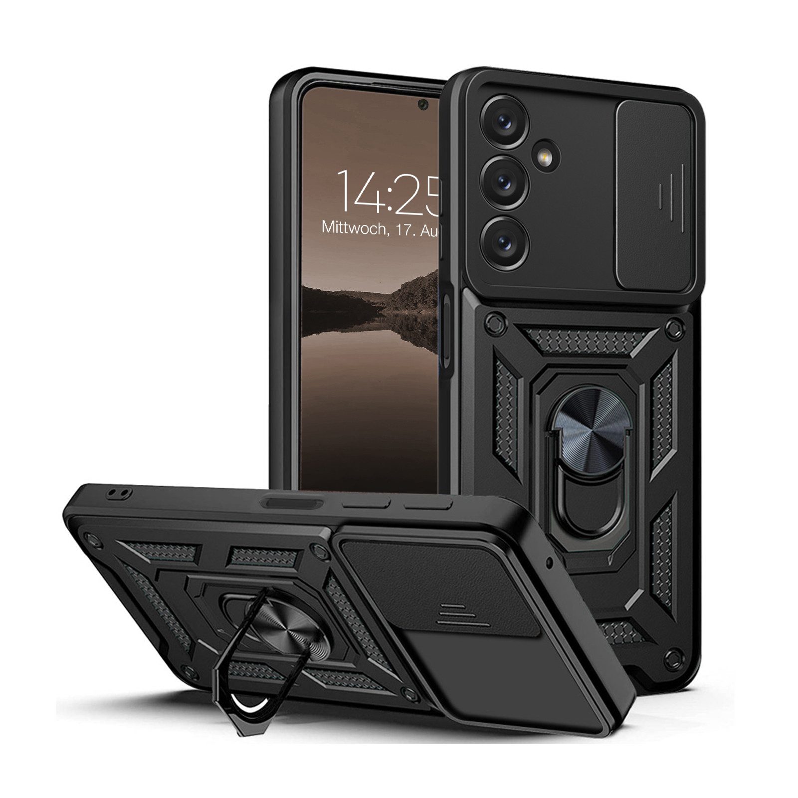 Tec-Expert Handyhülle Outdoor Cover Hülle für Samsung Galaxy A14 5G 6.6 Zoll, 6.6", Premium Hülle mit Kameraschutz aus verstärktem Polycarbonat