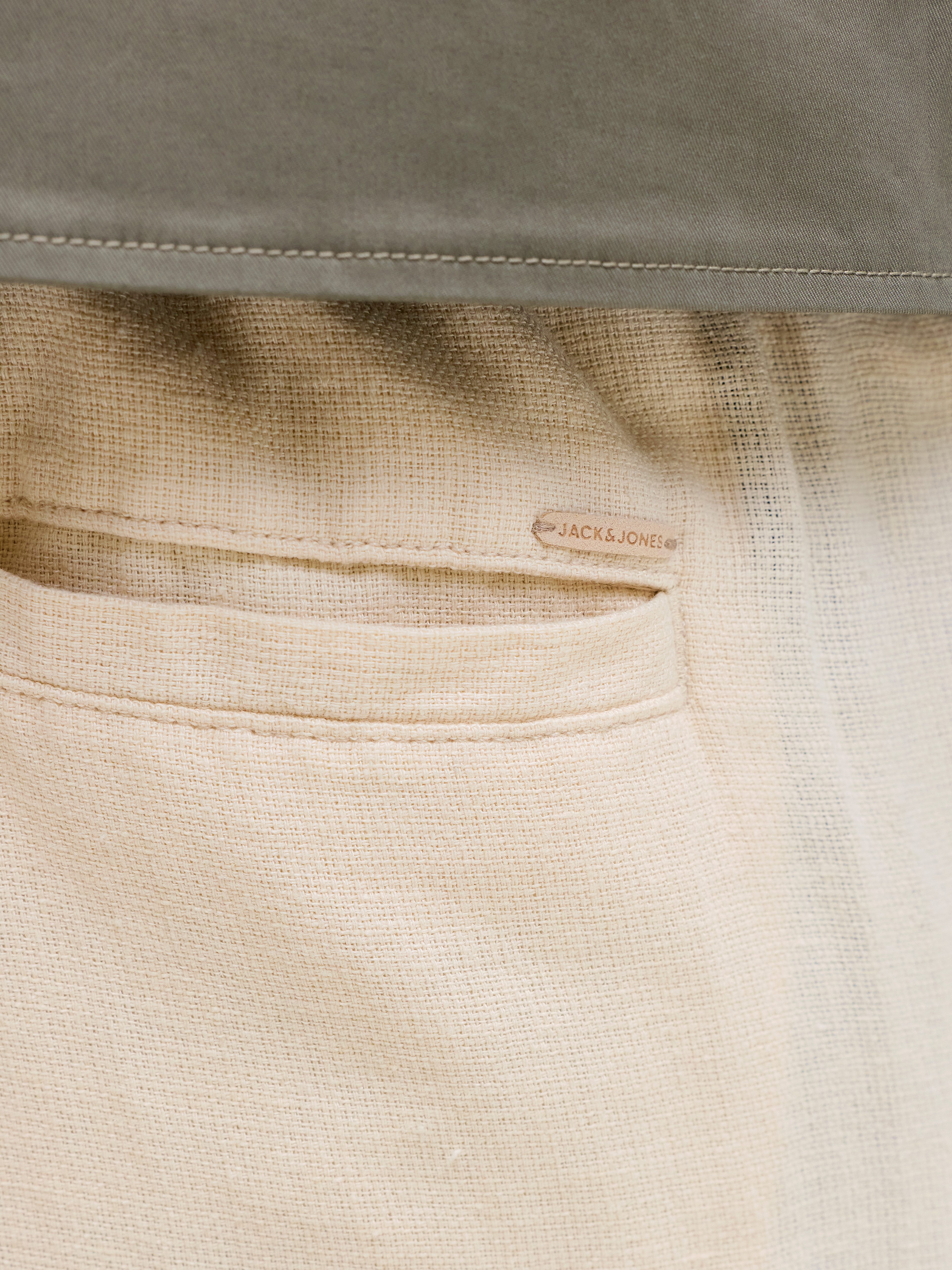 Jack & Jones Chinohose JPSTKARL MYKONOS LINEN BLEND CHINO