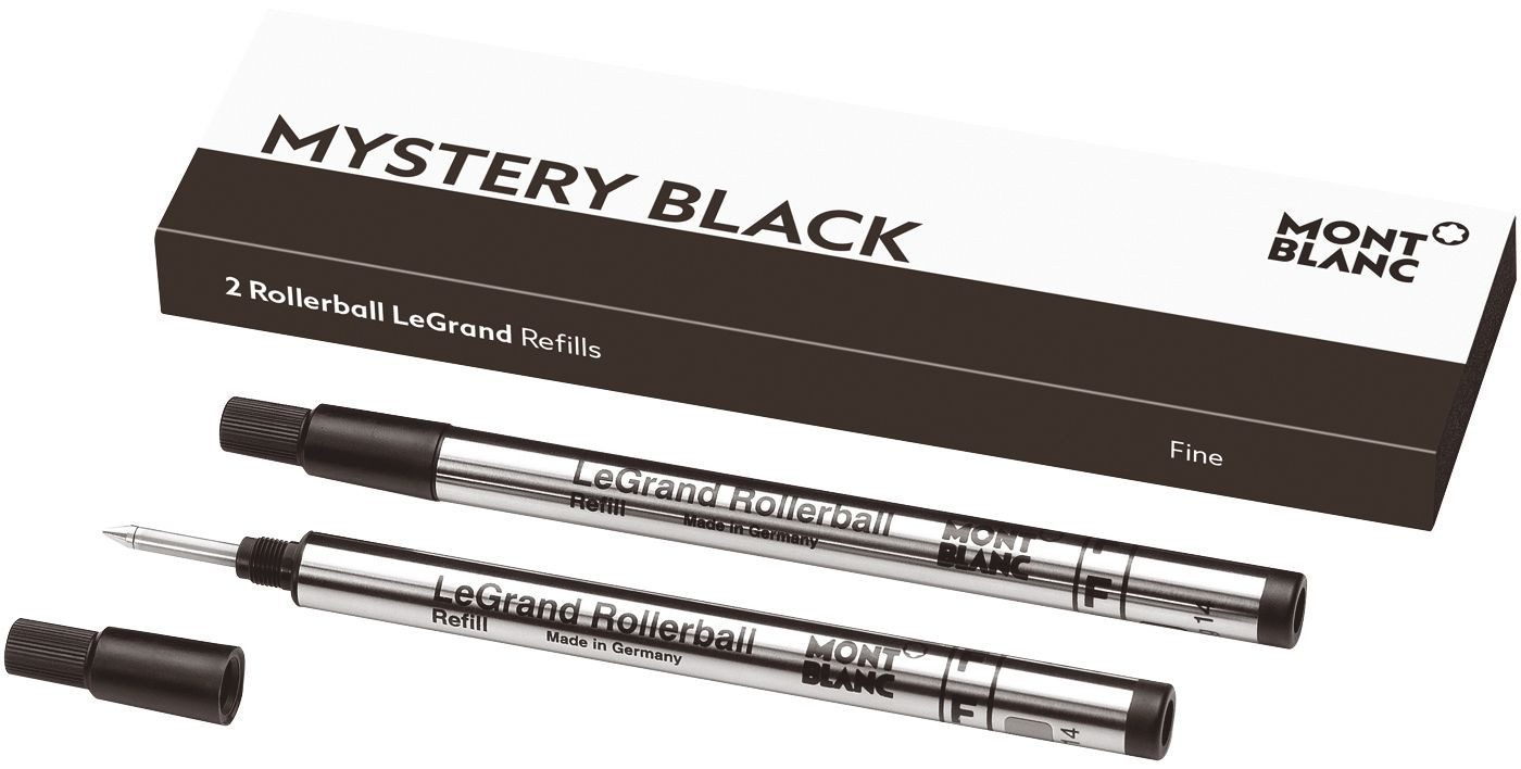 MONTBLANC Tintenroller 2x Montblanc® 128224 Tintenrollermine LeGrand - F, mystery black