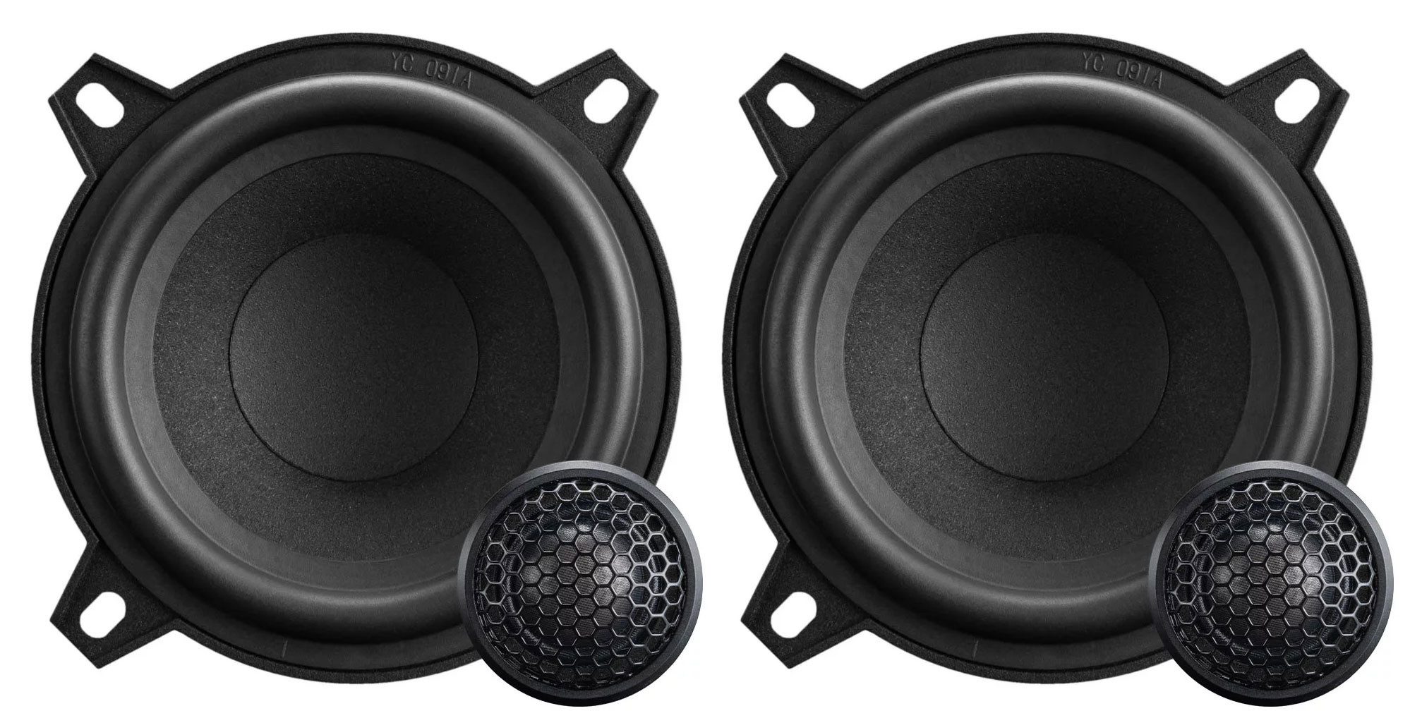 Emphaser Gravity ECP-G4, 10cm 2-Wege Lautsprecher Komponentensystem Auto-Lautsprecher (60 W, 10 cm)