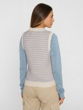 KnowledgeCotton Apparel Pullunder Relaxed Fit Cotton Knit Vest