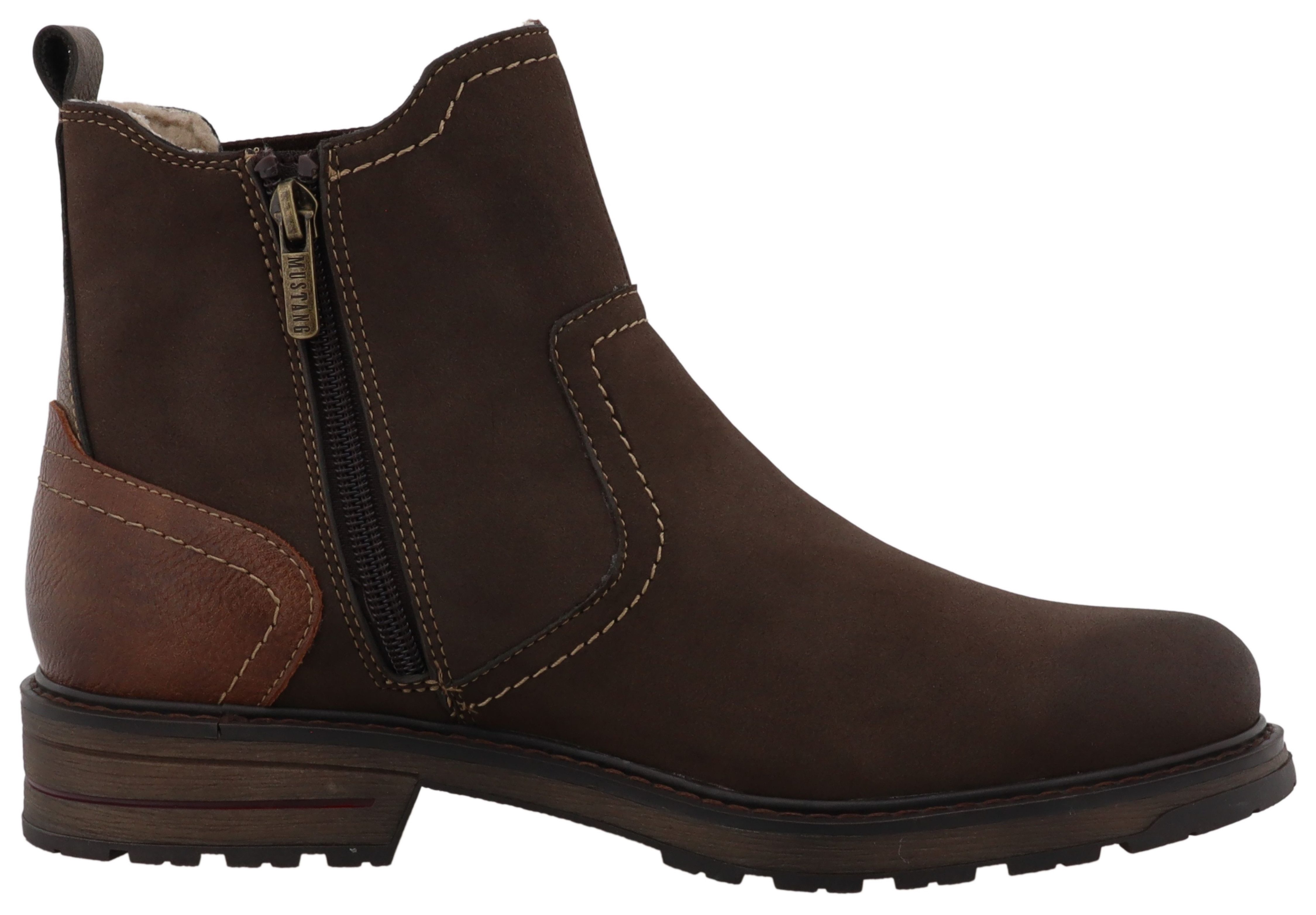 Mustang Shoes Marian Chelseaboots Stiefelette, Boots mit Warmfutter