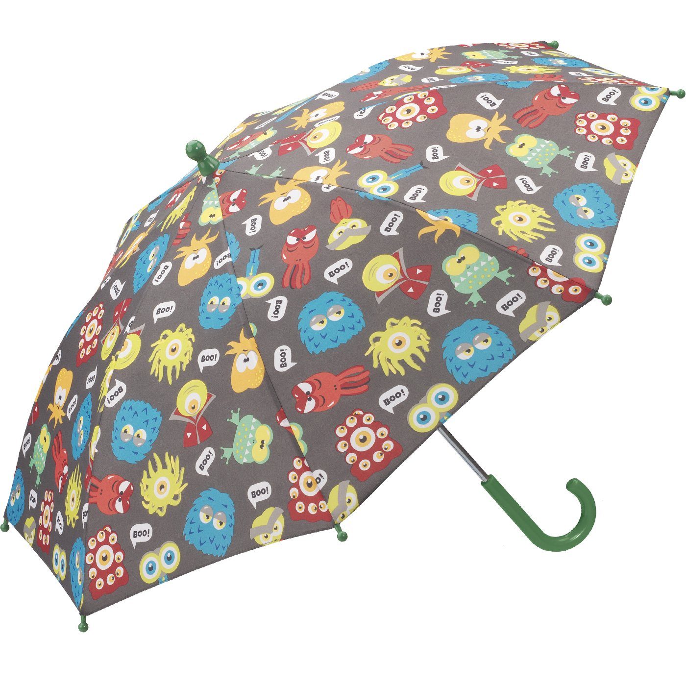 HAPPY RAIN Stockregenschirm leichter Kindergartenschirm mit tollen Motiven, robust, leicht zu öffnen, mit abgerundeten Spitzen