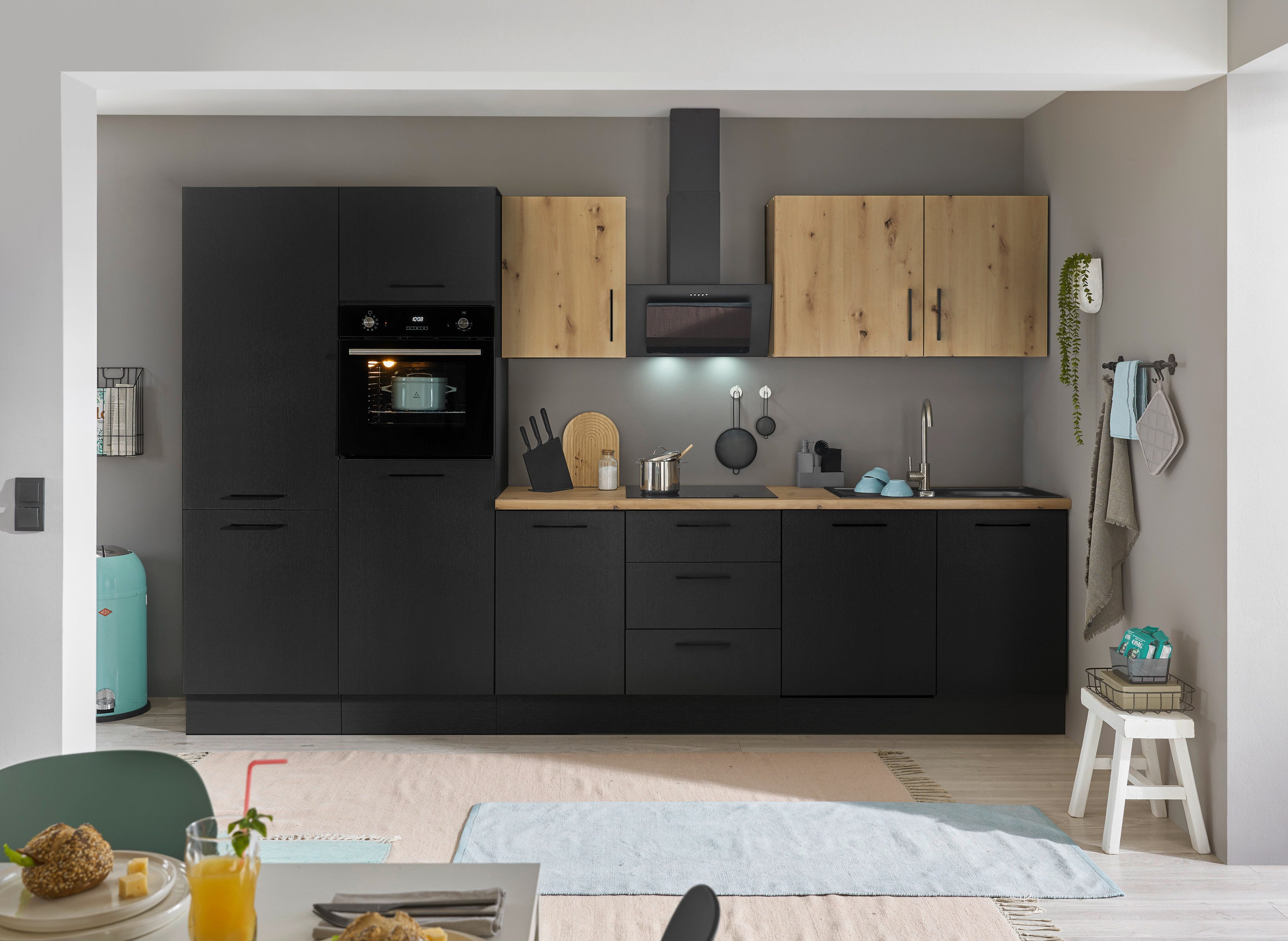 BASIC by Balculina Küchenzeile "Turin" Breite 340 cm, wahlweise mit E-Gerät günstig online kaufen