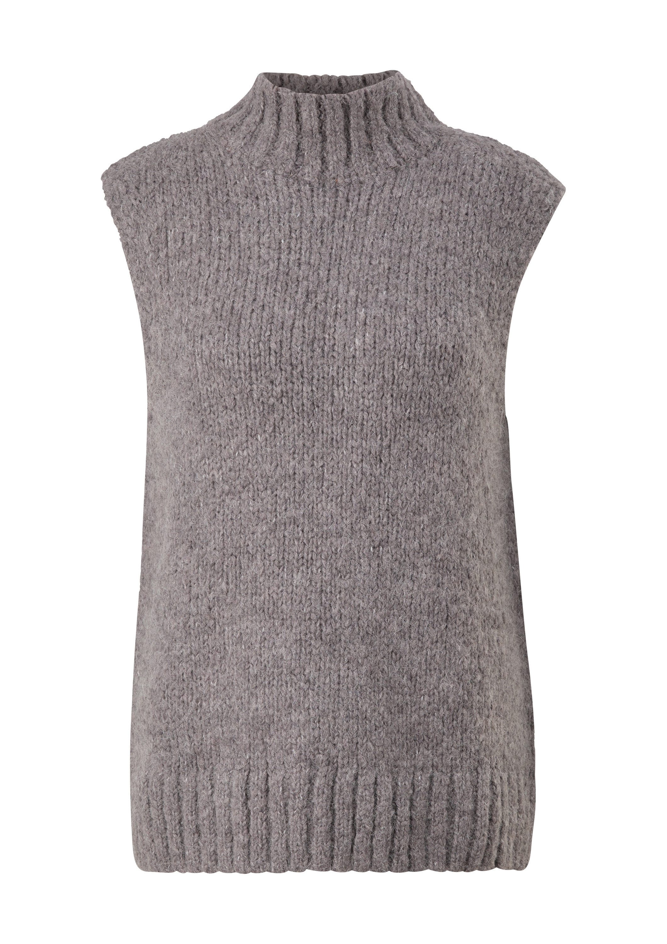 comma Rundhalspullover Strickpullunder Strickpullunder aus Alpakamix günstig online kaufen