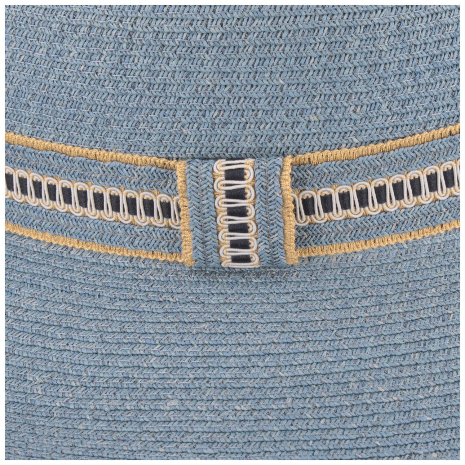 Mayser Strohhut Knautschbarer UV-Schutz Bortenhut Sabine aus Raffia