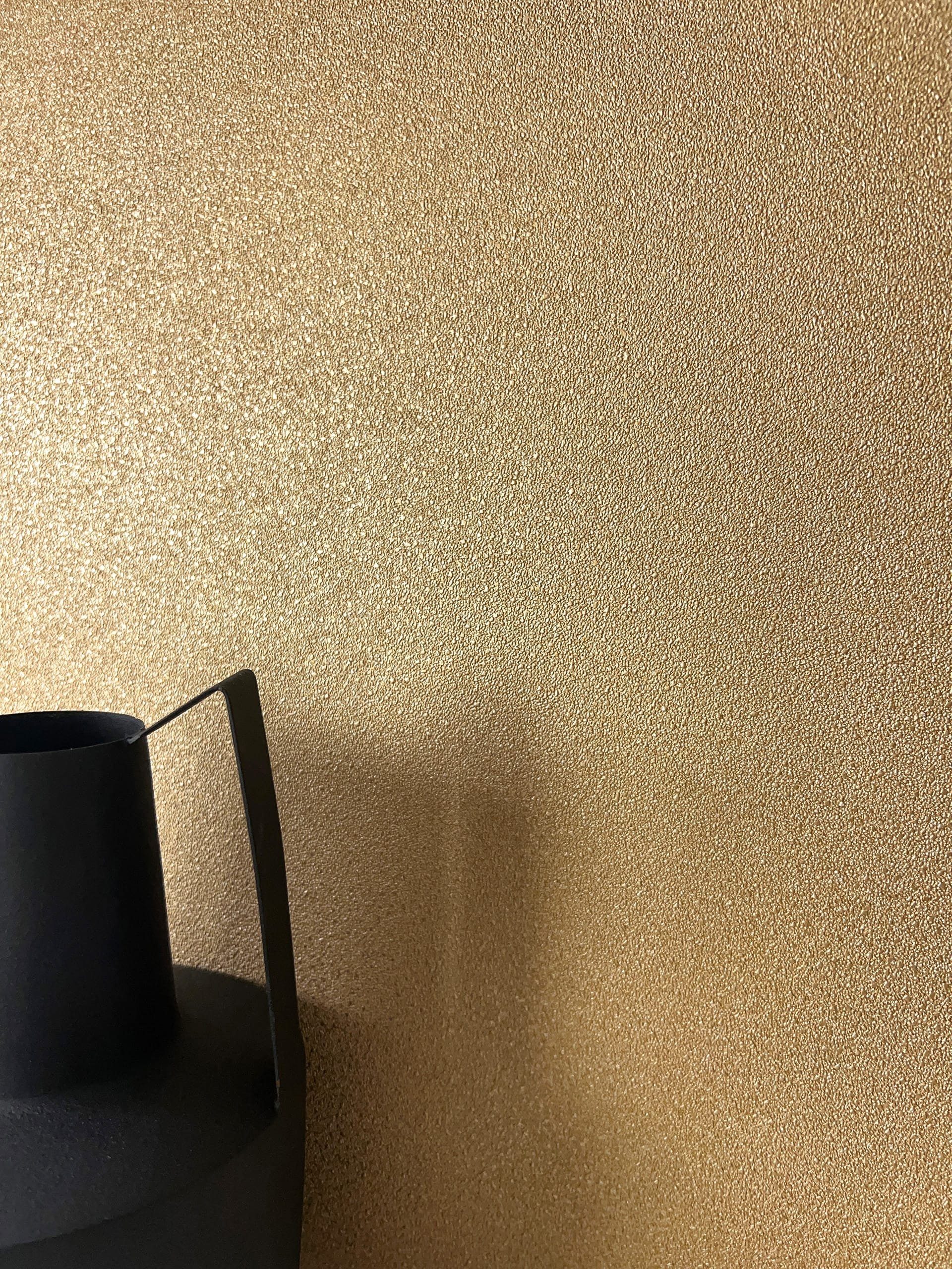 Newroom Vliestapete, Gold Tapete Modern Unifarbe günstig online kaufen