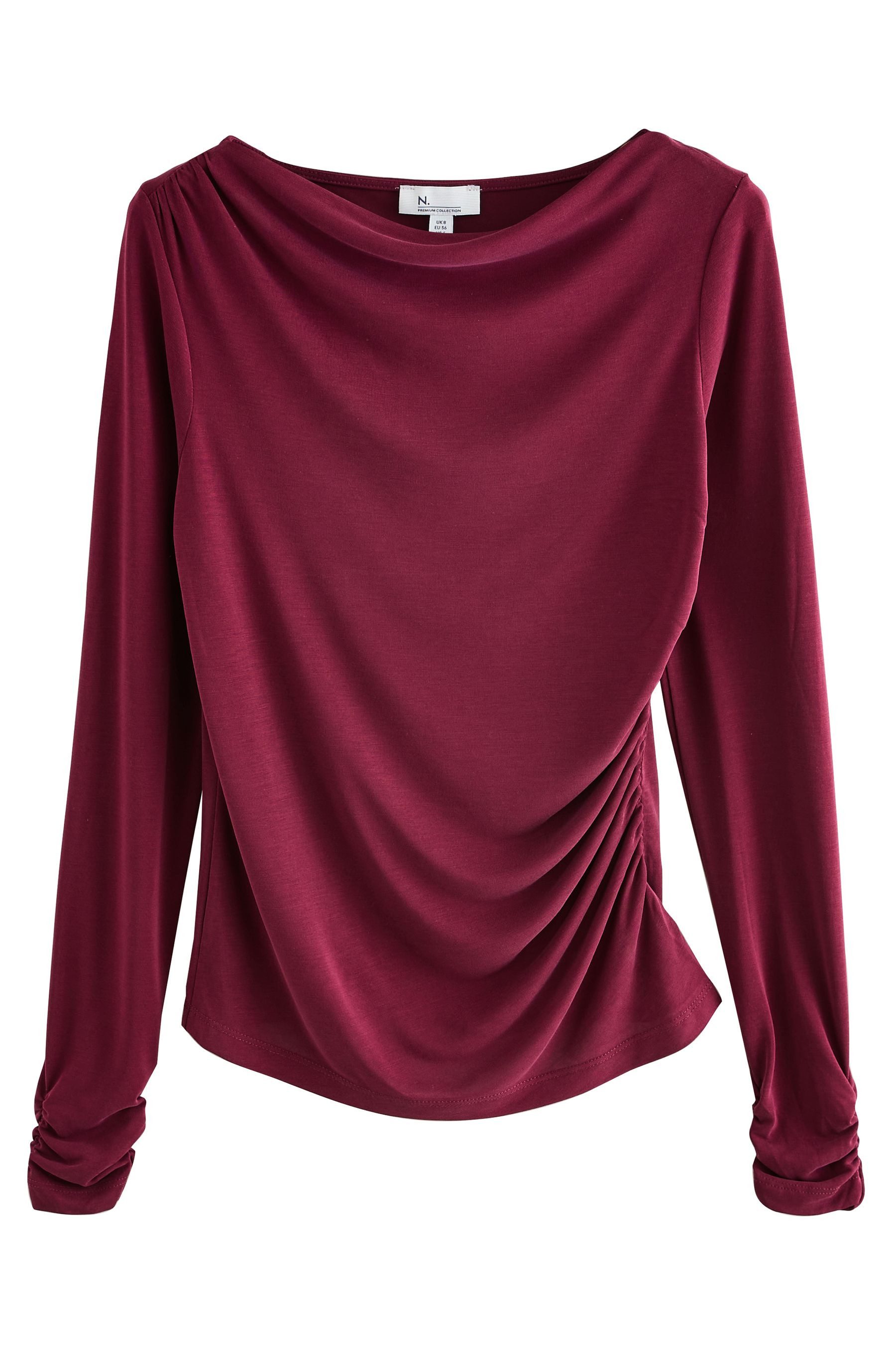 Langarmshirt Polymodal Langarmoberteil mit Rundhalsausschnitt