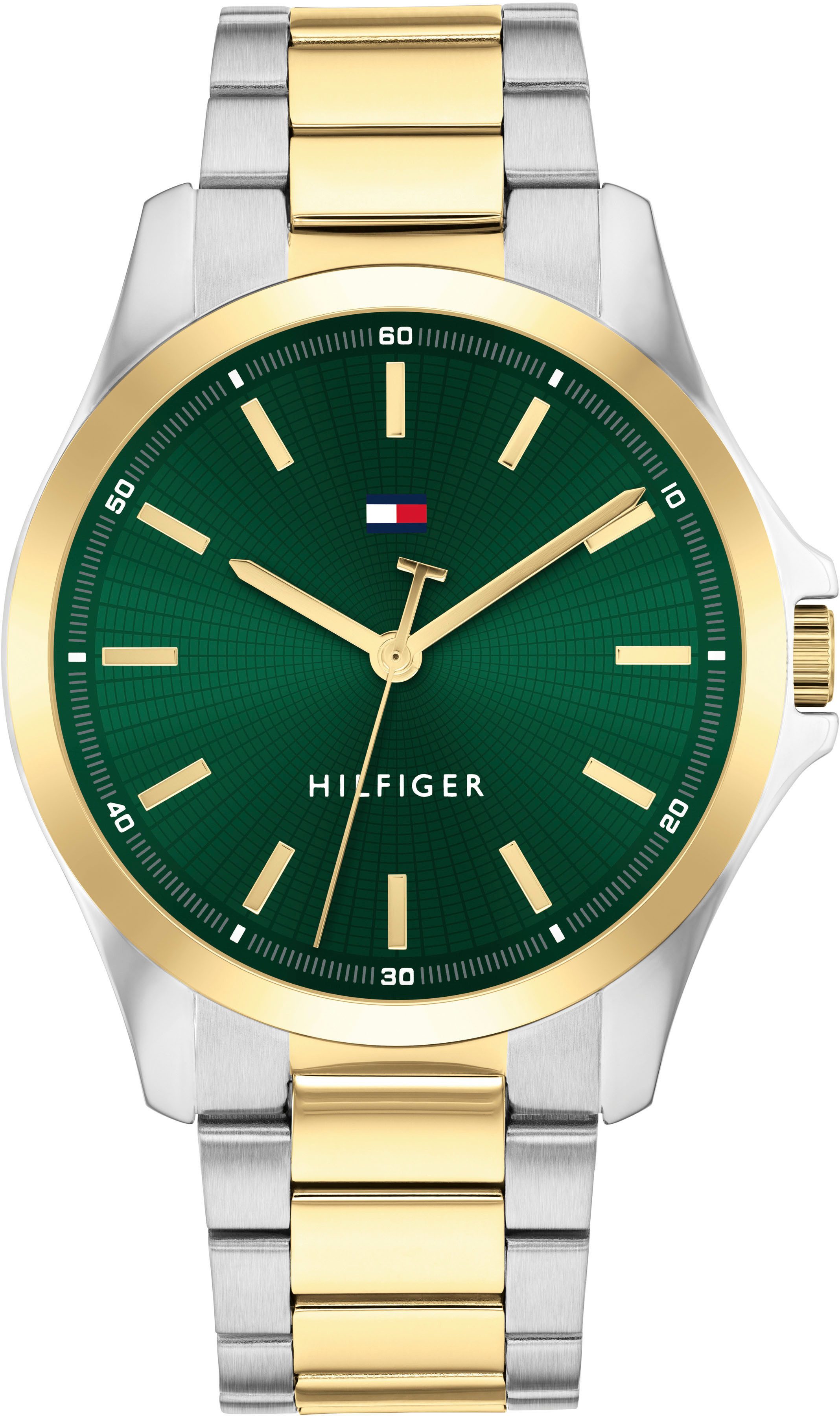 Tommy Hilfiger Quarzuhr BRUCE 1792192, Armbanduhr, Herrenuhr, Edelstahlarmb günstig online kaufen