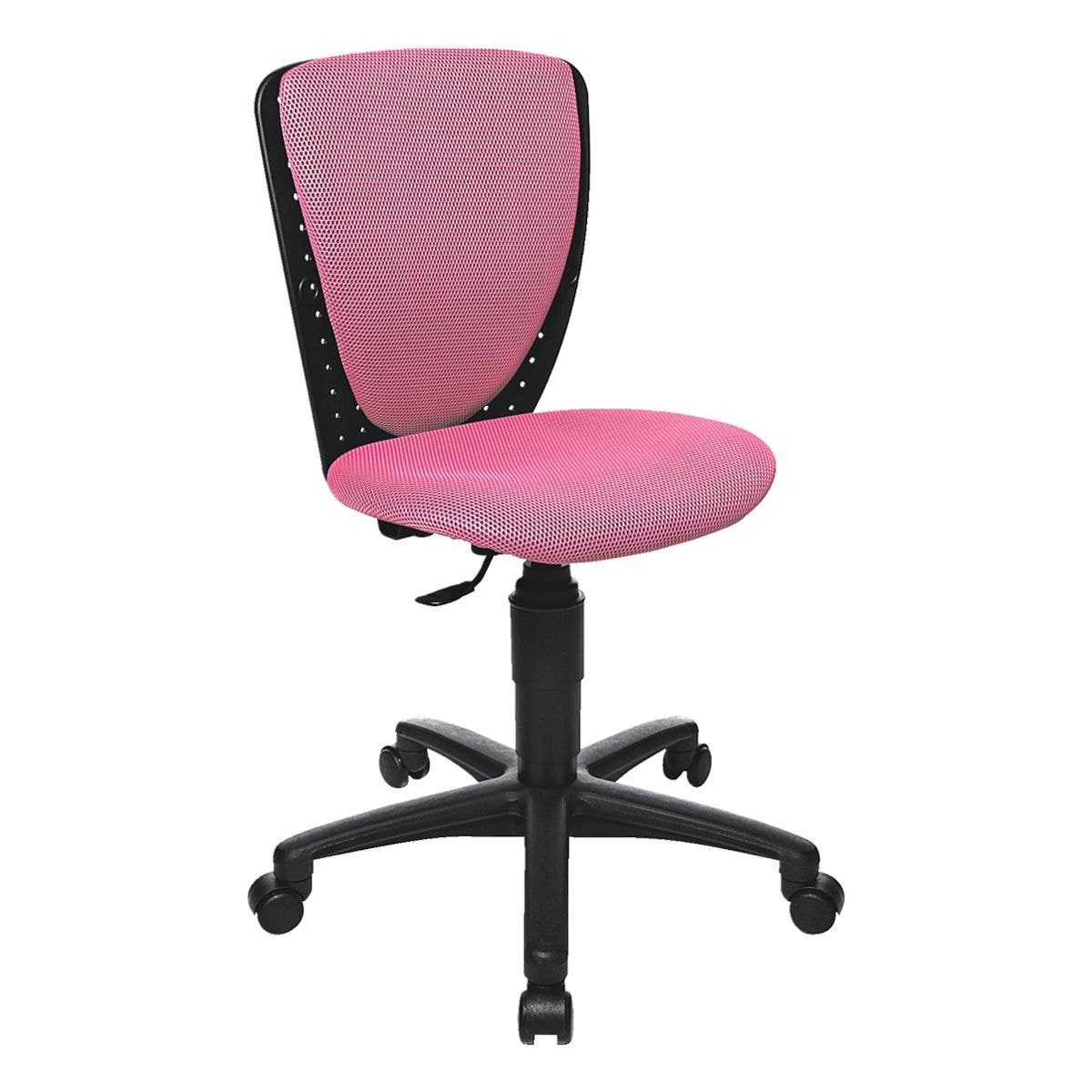 High TOPSTAR pink (ohne mit Lordosenstütze, S'cool, Armlehnen) Schreibtischstuhl Muldensitz und