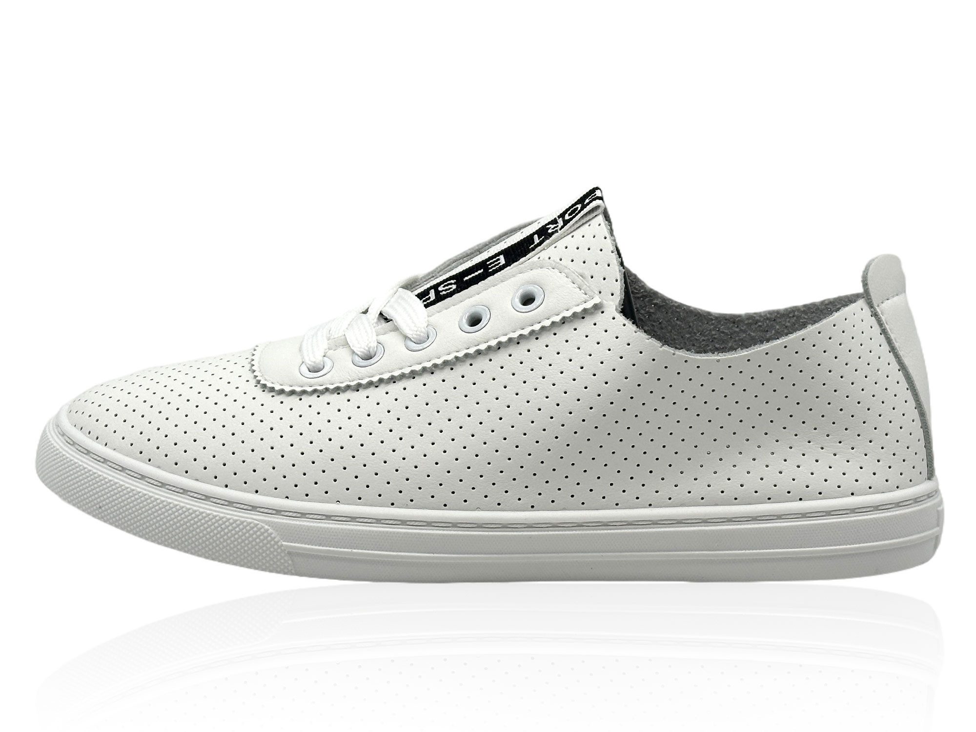 Nowaland Damen Ledersneaker aus besonders weichem Echtleder Sneaker Besonders weiches Echtleder und atmungsaktive Lochung