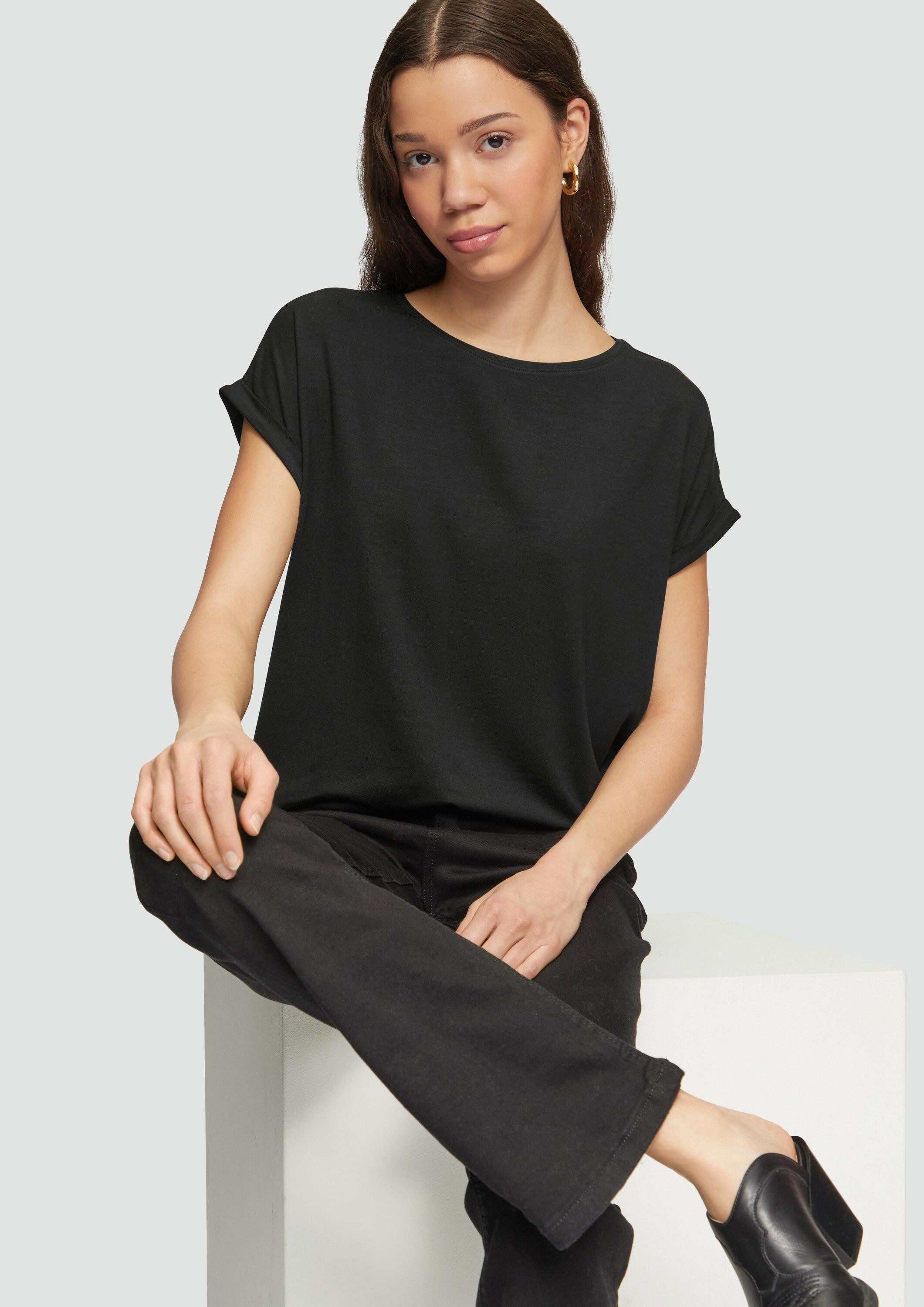 QS Kurzarmshirt T-Shirt Loose Fit-Shirt im günstig online kaufen