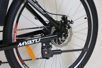 Myatu E-Bike 26 Zoll Elektrofahrrad Mountainbike mit 12,5AH Batterie, 21 Gang, Kettenschaltung, Heckmotor