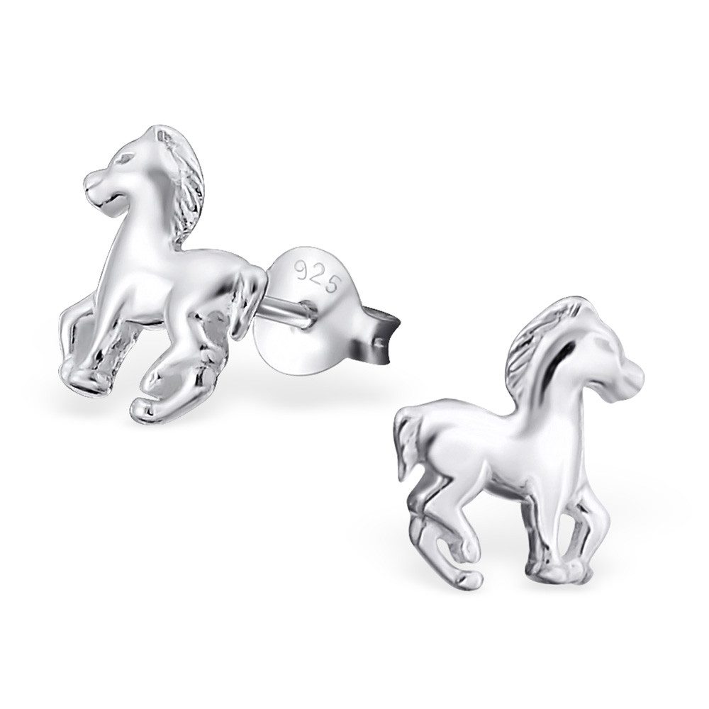 Ohrstecker-Set Ohrstecker Pferdchen aus 925 Silber Kinder