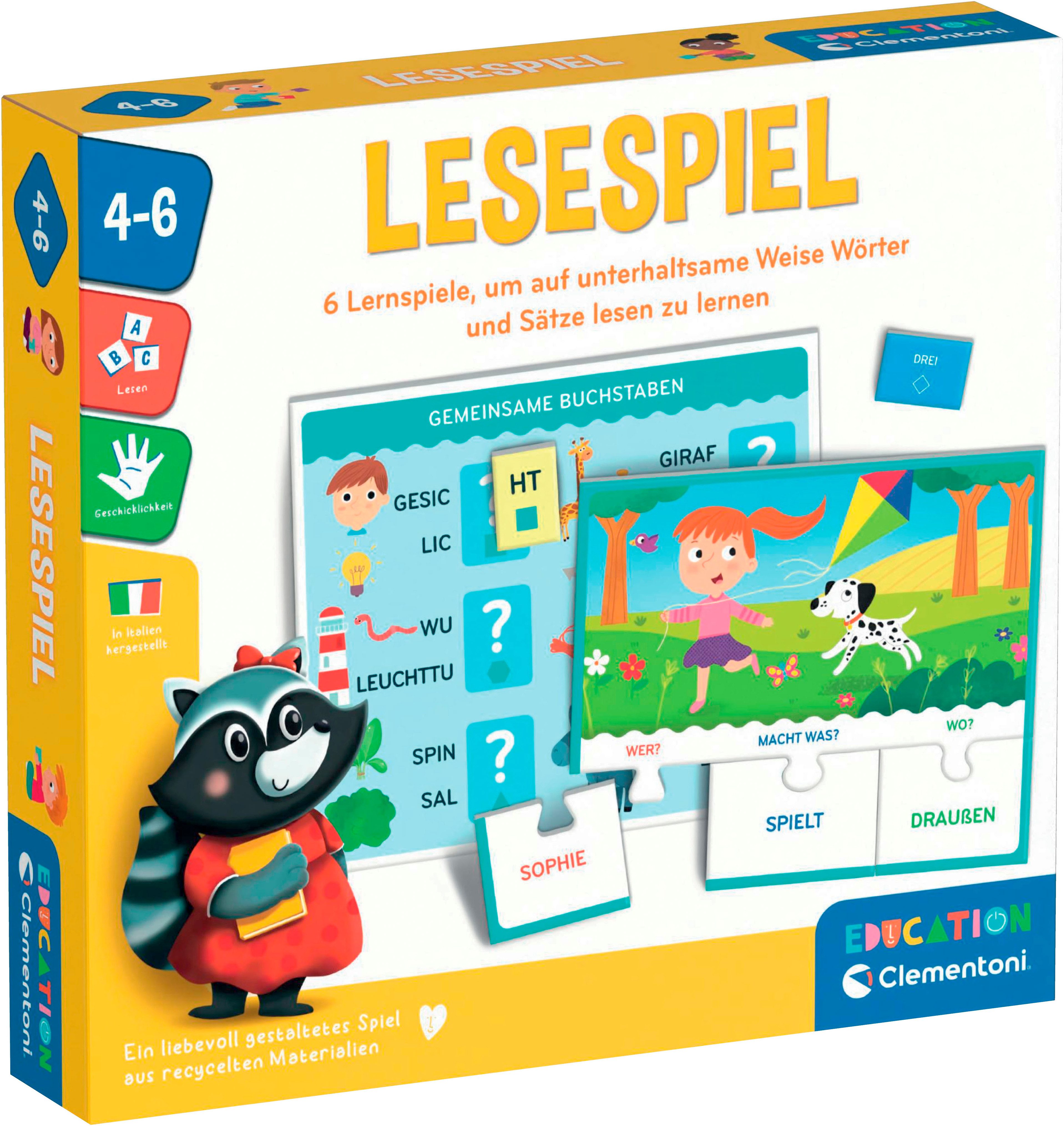 Clementoni® Spiel Education, Lese-Spiel, Lernspiel, Made in Europe