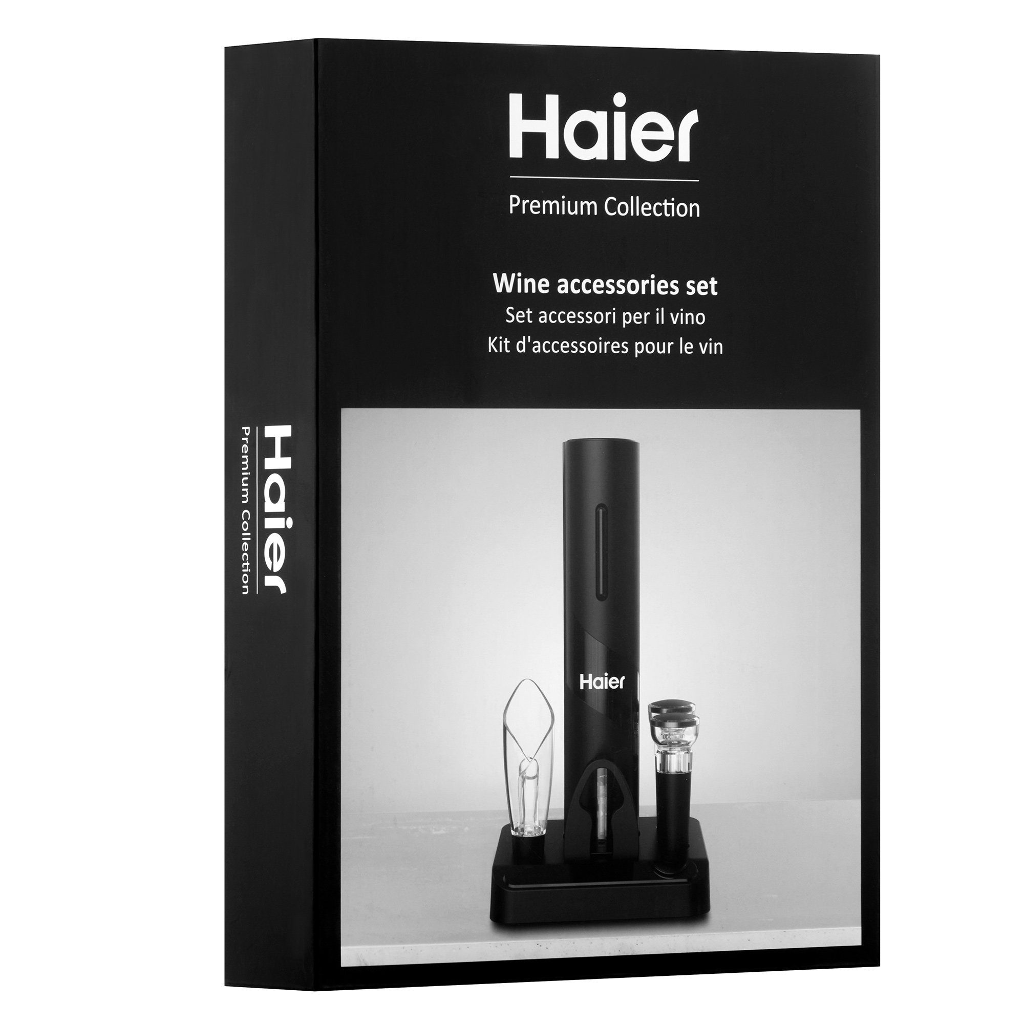 Haier Weinflaschenöffner HAWBKIT05 (Set, Weinöffnungsset), Elektrische Bedienung, Zubehör
