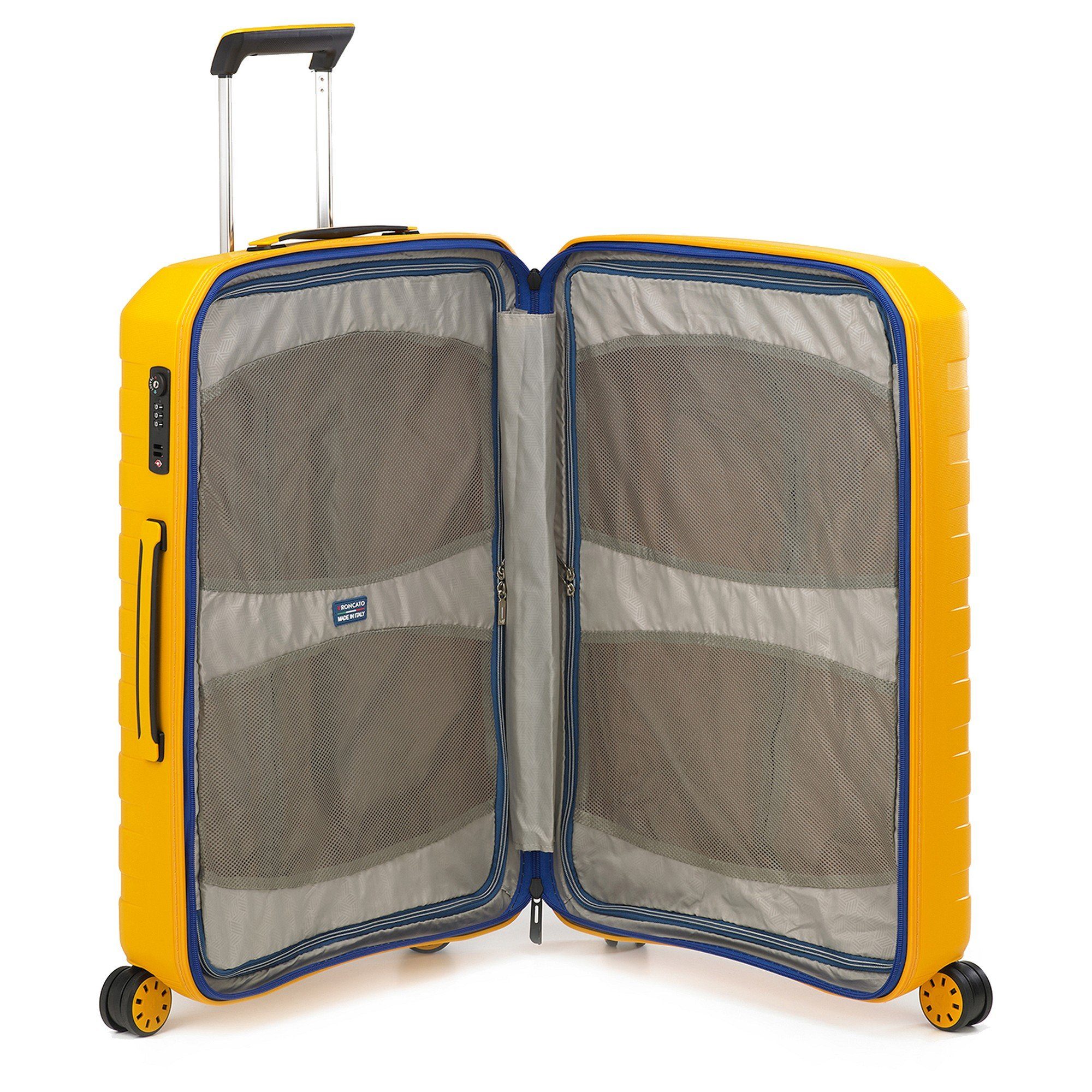 RONCATO Trolley Box Young 2.0 cm Rollen M, blu/sole 4 - 69 4-Rollen-Trolley