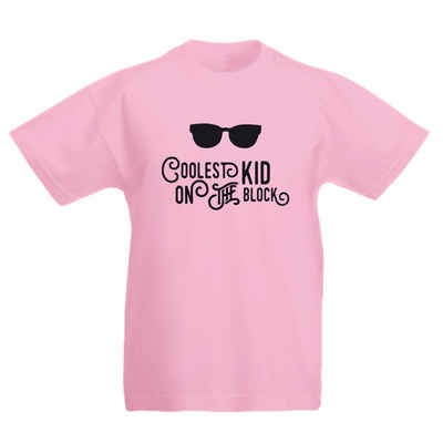 G-graphics T-Shirt Coolest Kid on the Block Kinder T-Shirt, mit Spruch / Sprüche / Print / Aufdruck