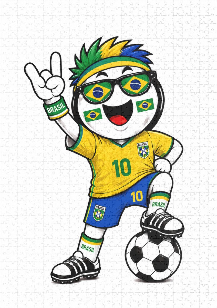 raxxa Puzzle "WM 2026 - Brasilien", FSC®, 1000 Puzzleteile