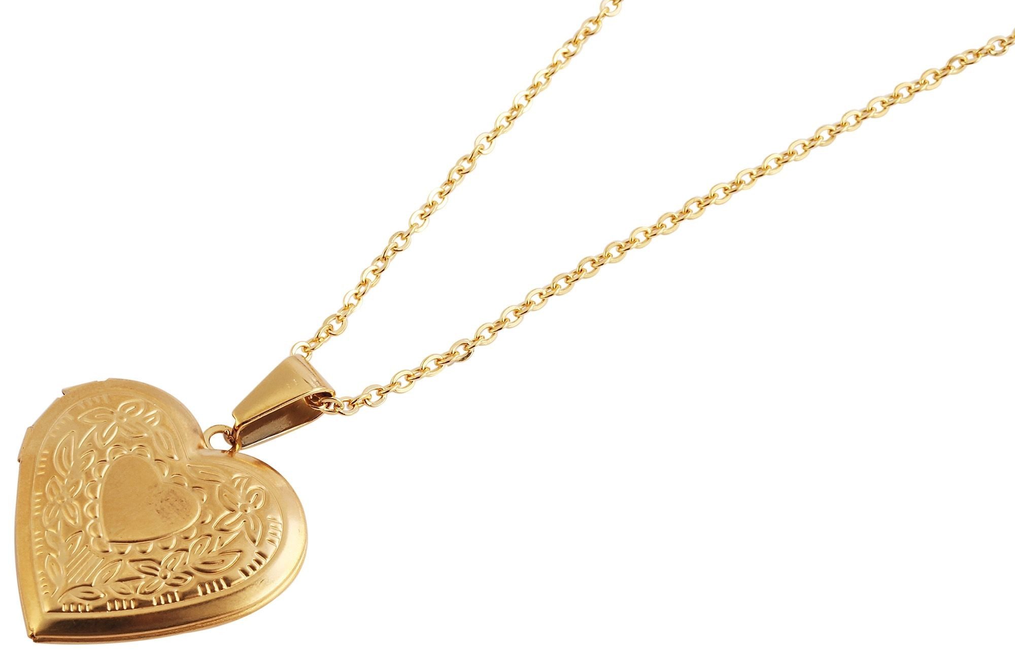 AKZENT Kette mit Anhänger Misbah Edelstahl gold Damen wasserfest, Damen Ket günstig online kaufen