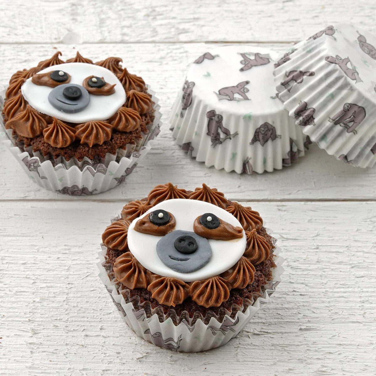 Zenker Muffinform Zenker Happy Baking Muffinförmchen Faultier, 50 St., Papier
