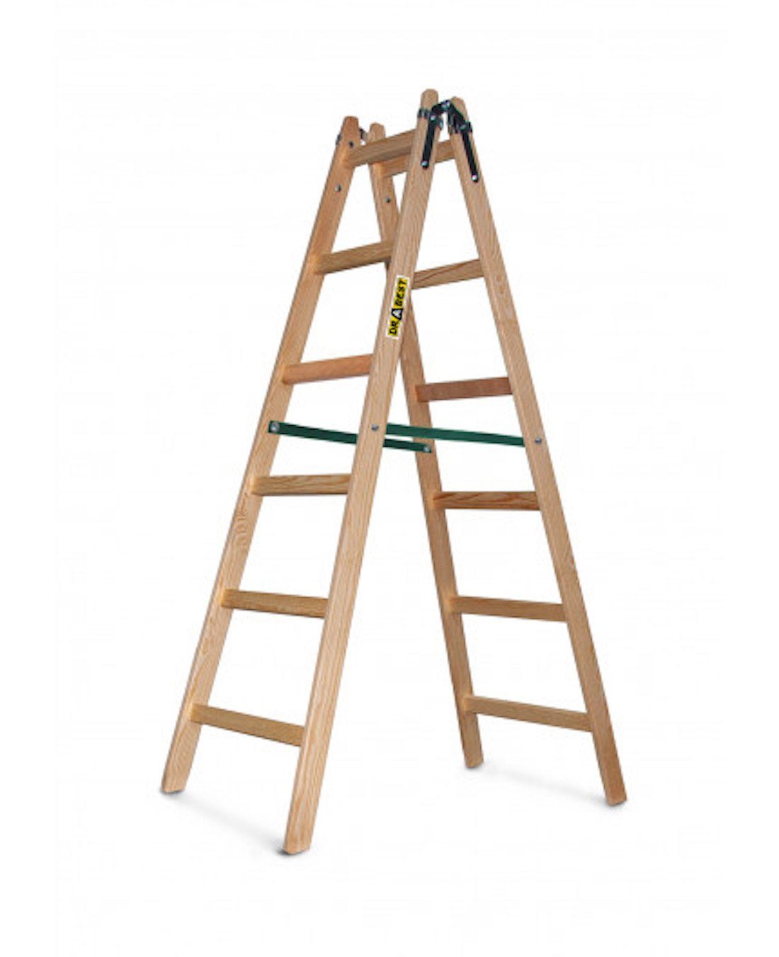 TRIZERATOP Stehleiter Stehleiter Malerleiter 2x6 Spr. Holz Doppelleiter (Stehleiter Malerleiter DREW6 Holz)