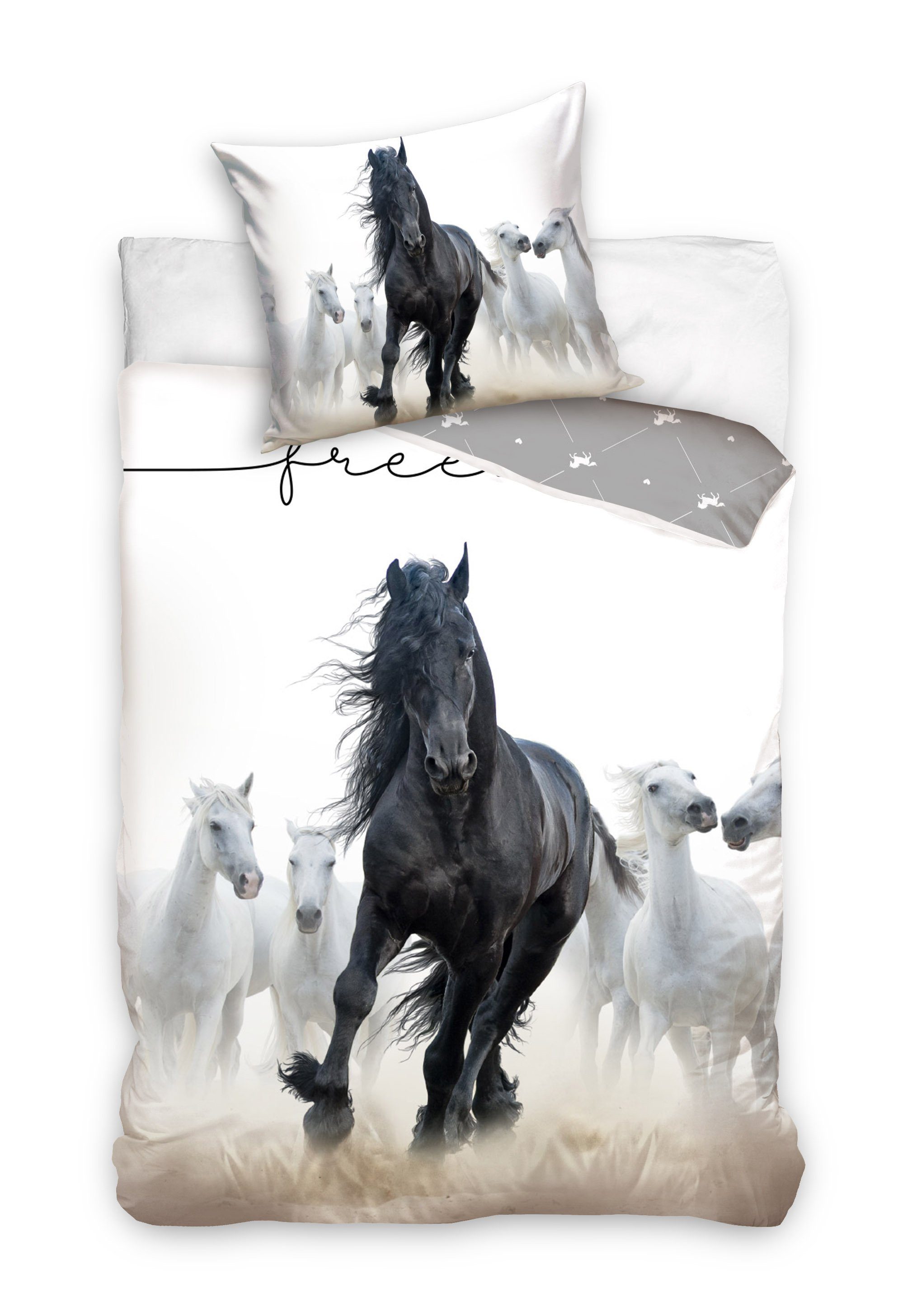 Bettwäsche »Horses Pferde Bettwäsche 135 x 200 cm«, Carbotex online kaufen  | OTTO