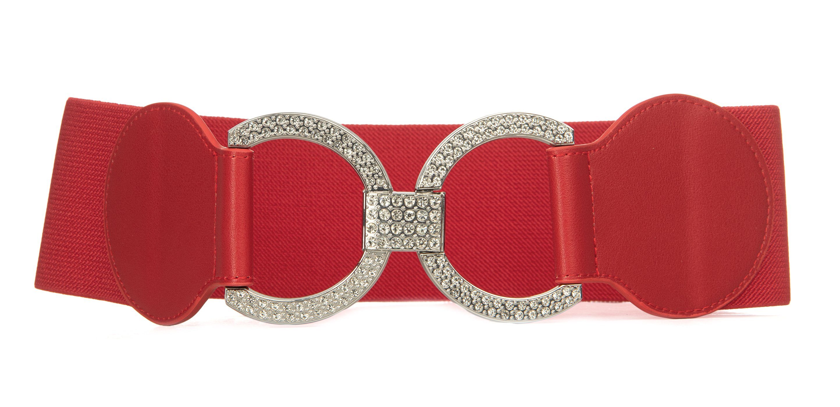 Cassandra Accessoires Taillengürtel "Strass" Stretchgürtel mit Hakenverschl günstig online kaufen