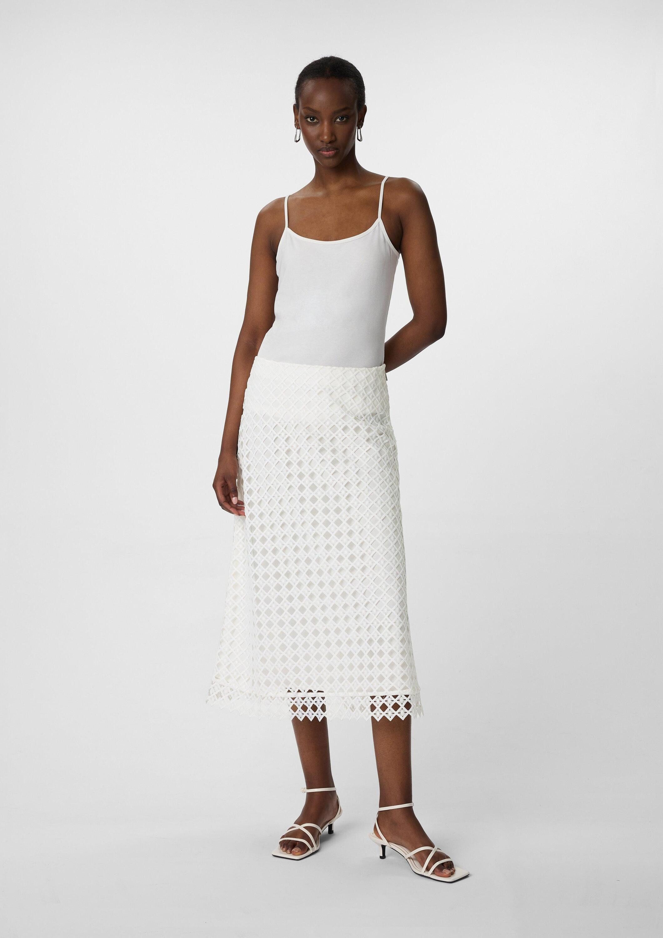 comma Midirock Rock Ausgestellter Midirock aus Spitze günstig online kaufen