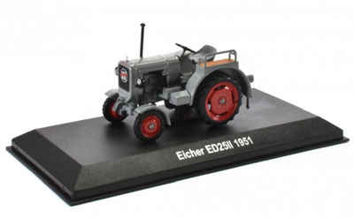 Editions Atlas Modelltraktor »Historischer Traktor 1951 Eicher ED 25 II grau 1:43 by IXO for Hachette Metall Kunststoff«, Maßstab 1:43
