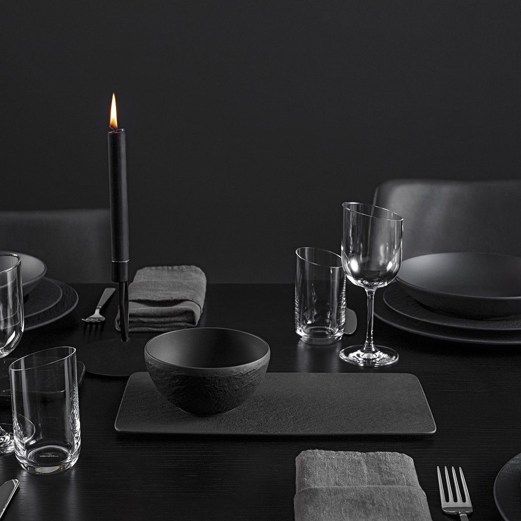 Villeroy & Boch Servierplatte Manufacture PlatteRechteck, Porzellan, (1-tlg), Premium Porcelain, mikrow.- & spülm.sicher, Made in Germany