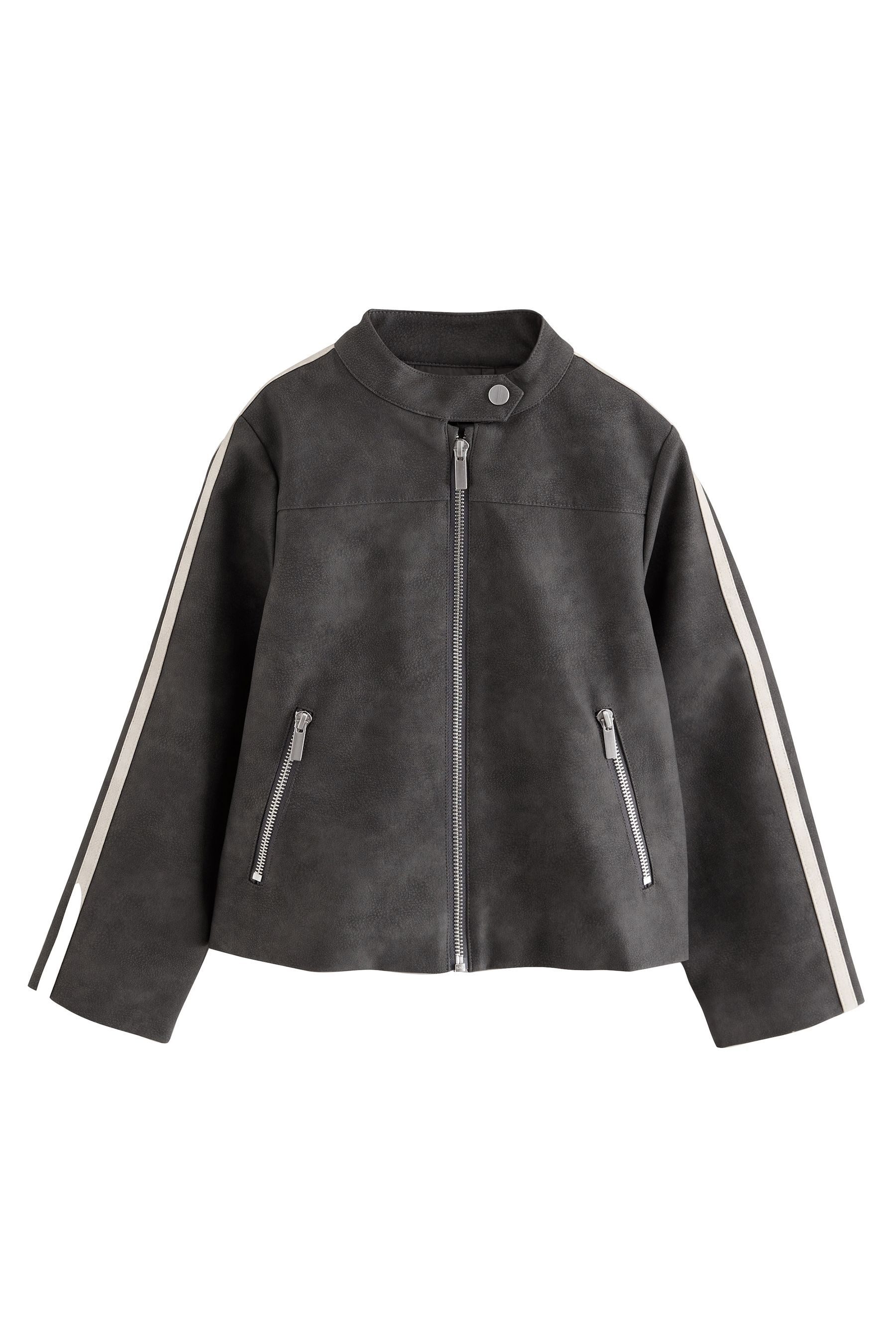 Next Bikerjacke Bikerjacke aus Polyurethan (1-St)