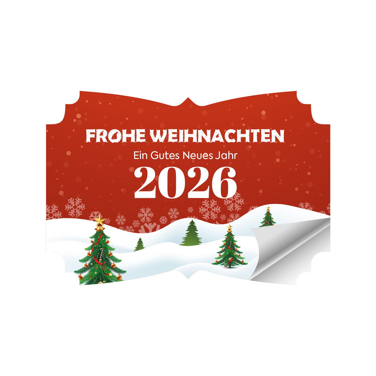 PrintGoing Aufkleber Weihnachtsaufkleber–Frohe Weihnachten, selbstklebend und bunt, 60 Stüc, Bunte Weihnachtsmotive, 9 verschiedene Muster, 60 Stück
