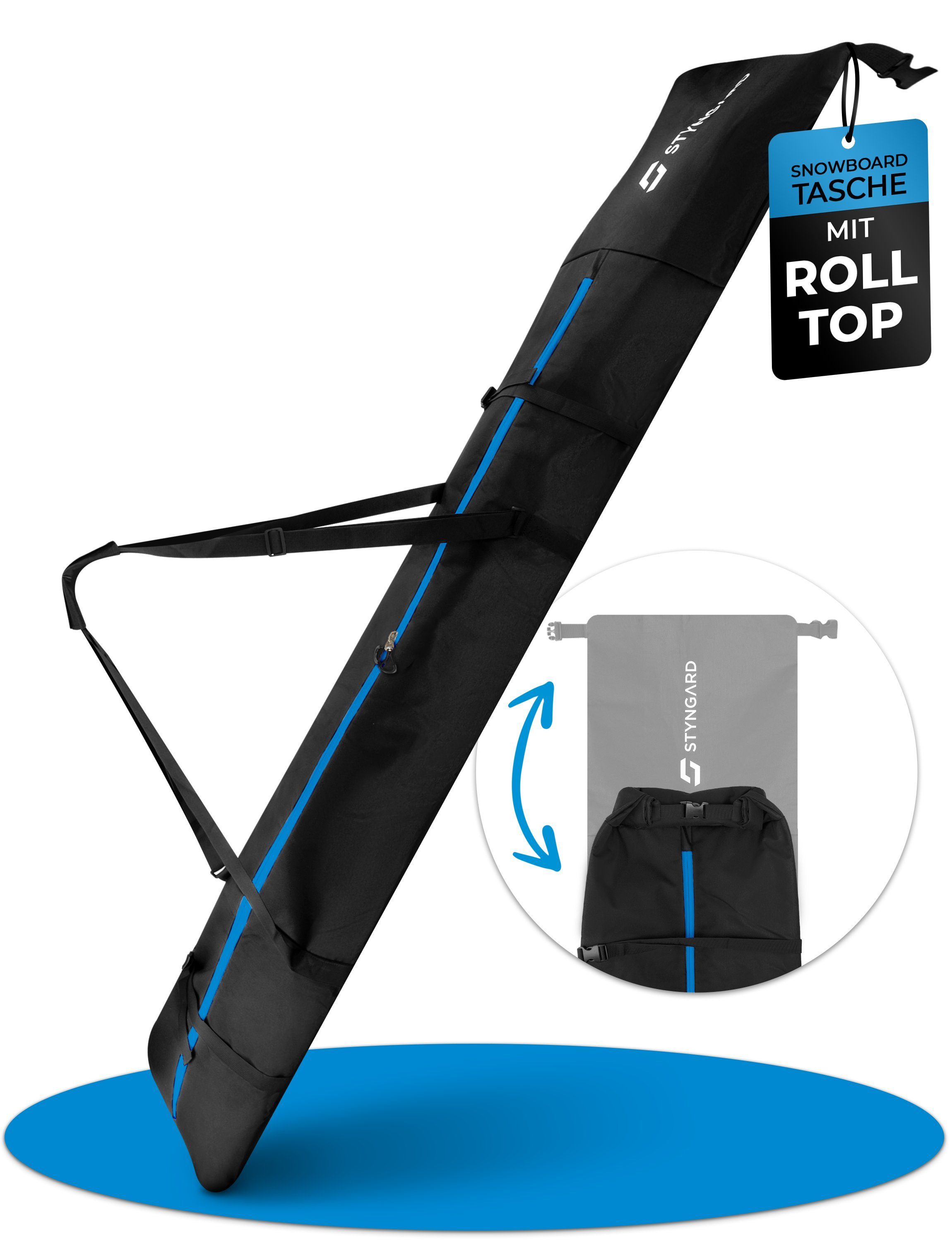 Styngard Sporttasche WHISTLER (Snowboardtasche mit Rolltop [140 cm bis ...