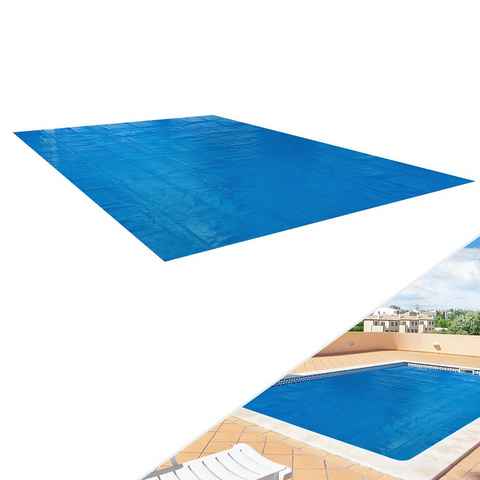 Arebos Solarabdeckplane Pool Solarfolie/Abdeckung, eckig, 6 x 4 m, Materialstärke 400µ, Maße: 6 x 4 m