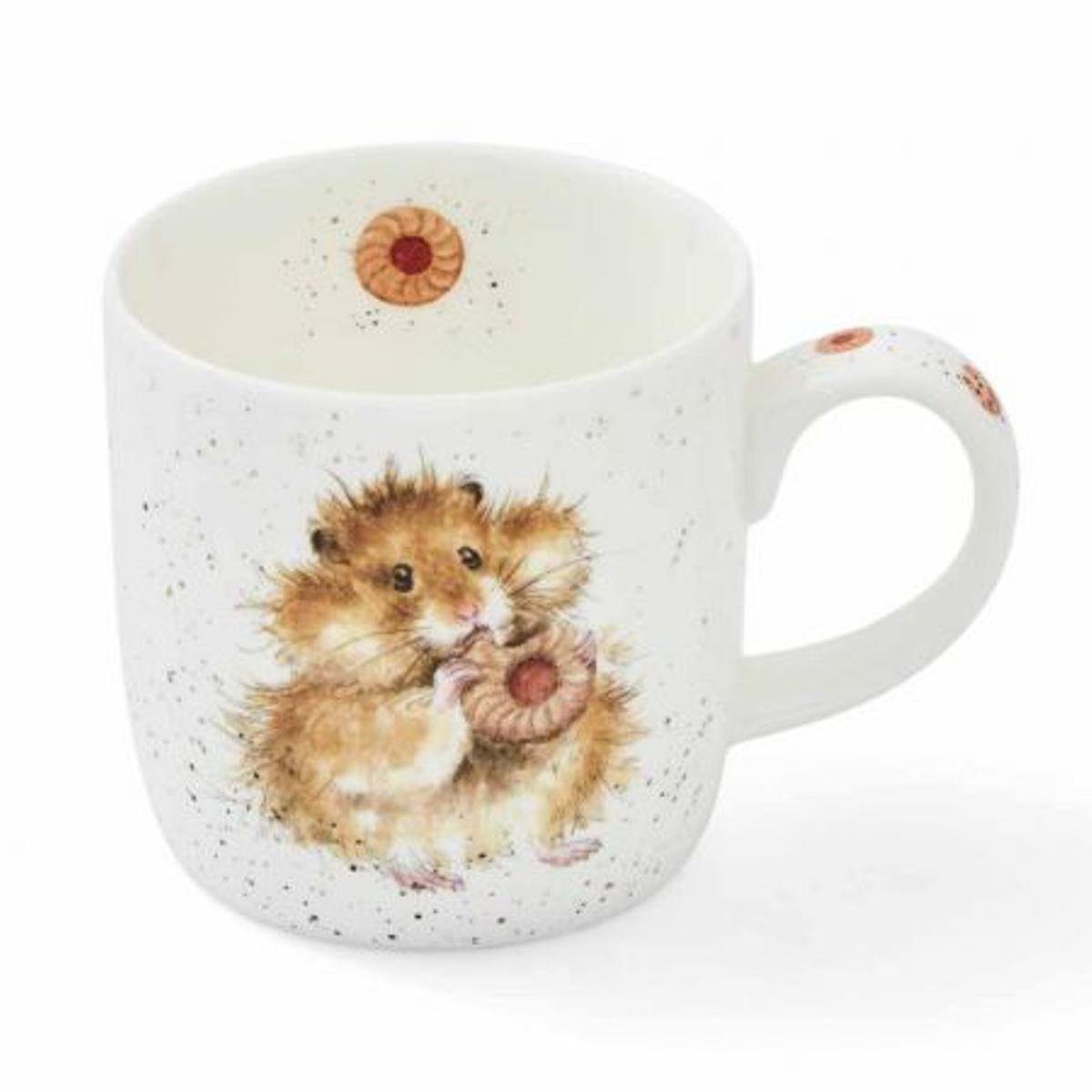 Wrendale Becher Wrendale Designs Porzellan-Becher Hamster Morgen beginnt die Diät, Porzellan