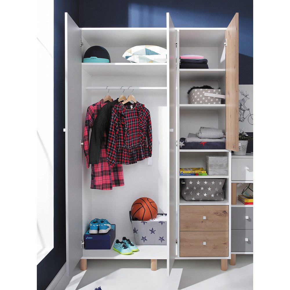 Lomadox Jugendzimmer-Set FAIRFAX-133, (Sparset, 2-tlg), Kleiderschrank günstig online kaufen