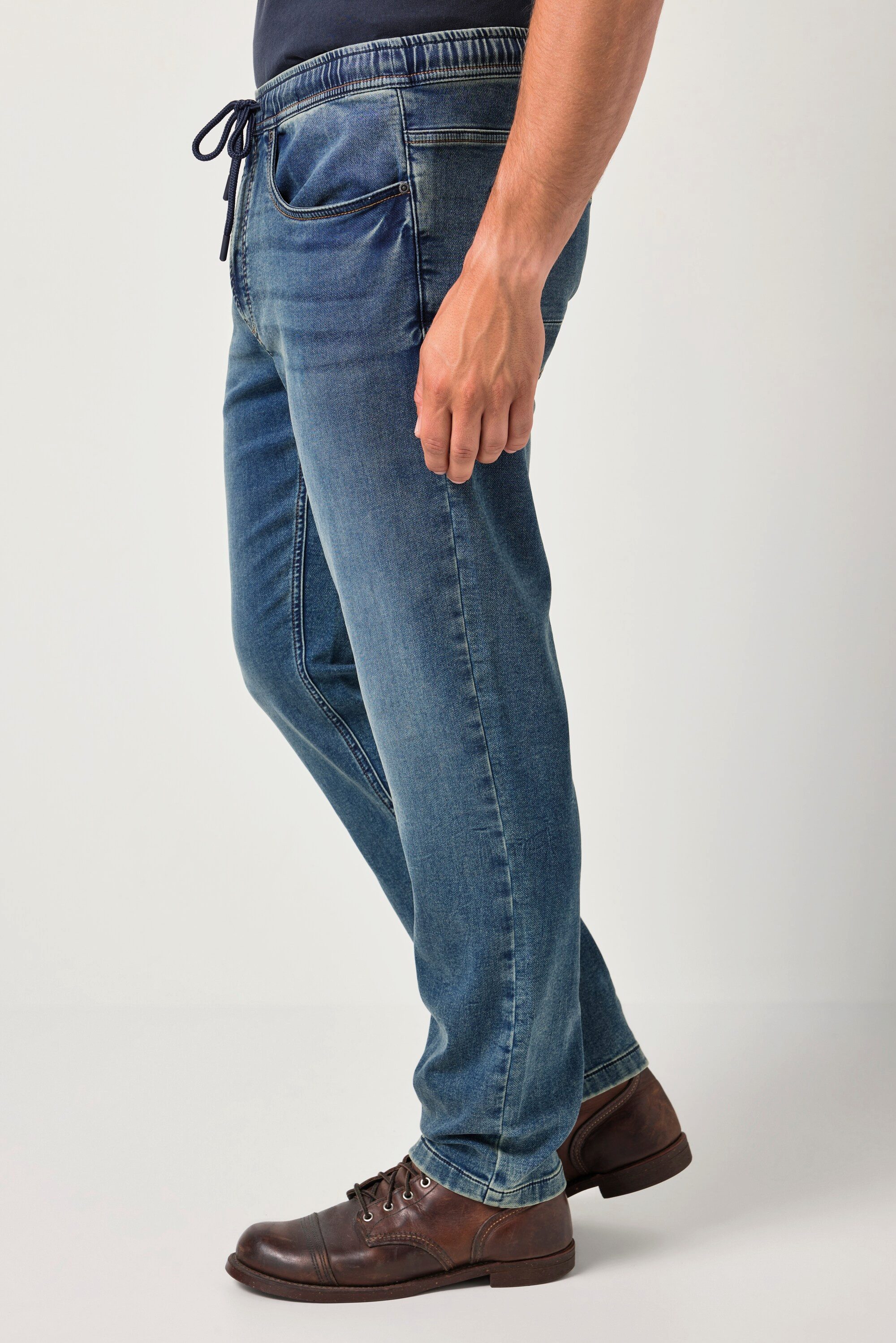 JP1880 5-Pocket-Jeans Jeans FLEXNAMIC® Denim Schlupfbund Straight Fit