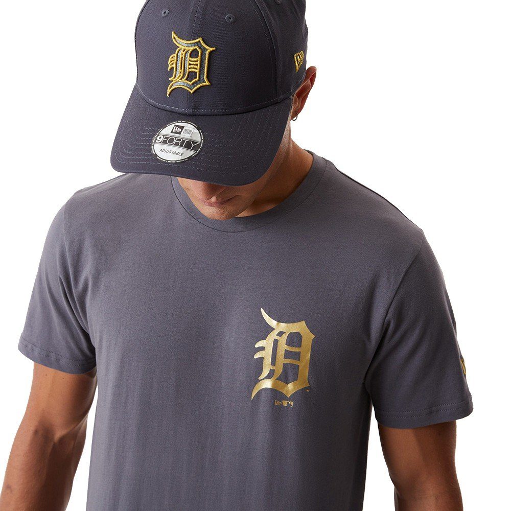 Herren Shirts New Era Print-Shirt METALIC MLB Detroit Tigers