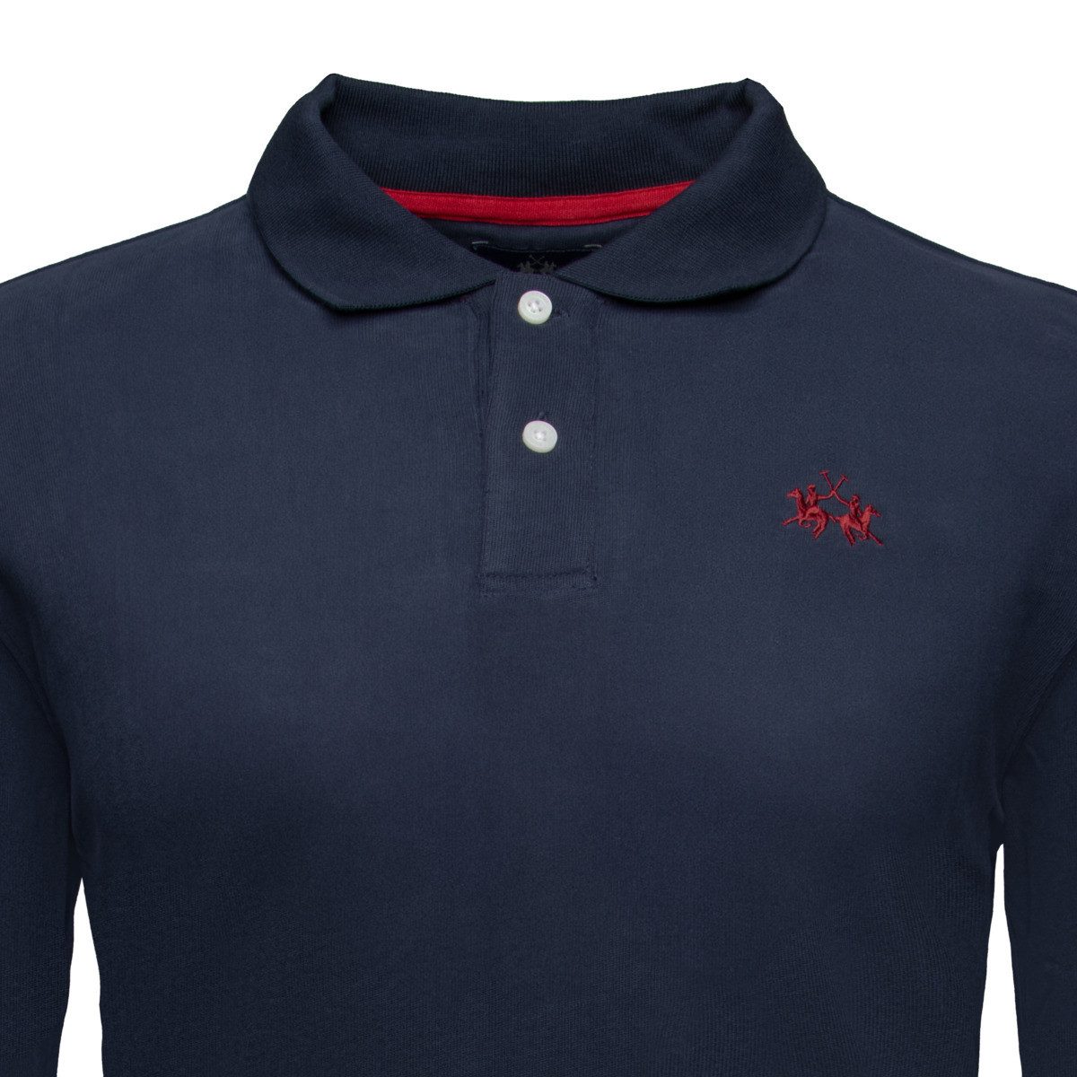 La Martina Langarm-Poloshirt XMP004 Herren Langarmshirt, Shirt, Poloshirt, Polohemd, Sportshirt