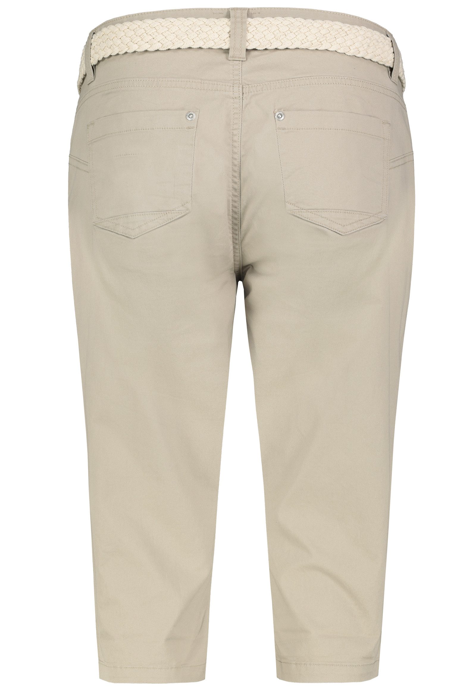 SUBLEVEL Bermudas Damen Short Bermuda 3/4 Hose Sommer Chino Stoff Hose mit Gürtel Capri