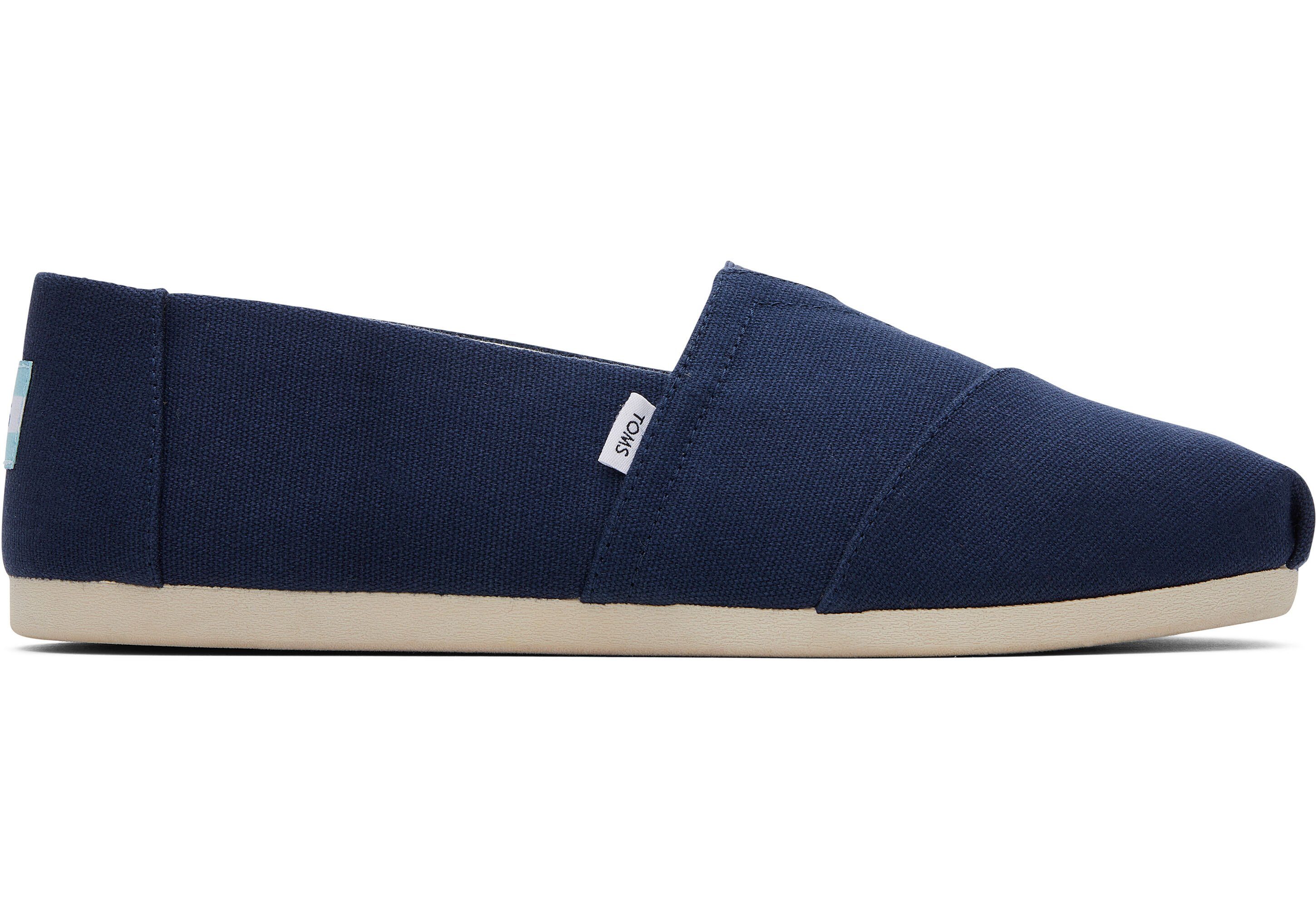 TOMS Alpargata aus grauem recyceltem Baumwollcanvas Espadrille