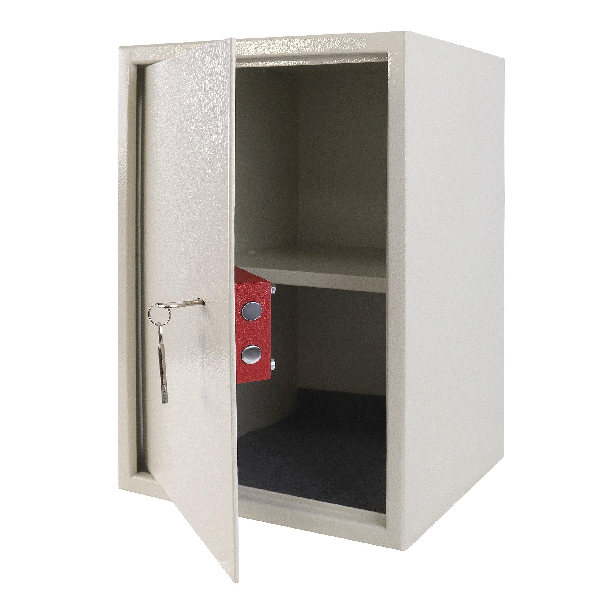 FIVMEN Tresor Safe Möbeltresor mit Doppelbartschloss Wandtresor Büroschränke (31 x 20 x 20cm / 35 x 31 x 50cm), Aufhängbar, mit 2 Schlüssel, Für Wohnwagen Schränke Büroschränke