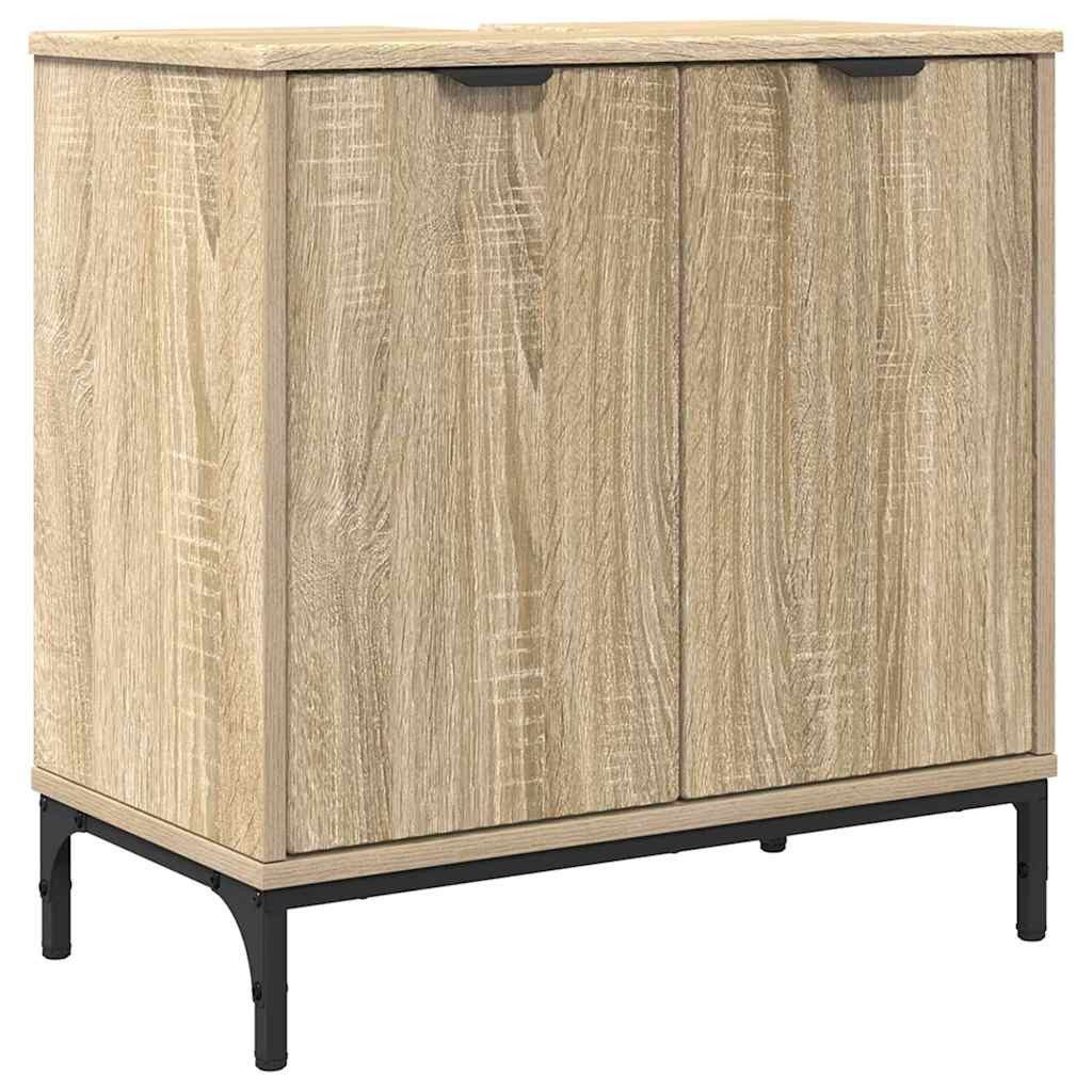 vidaXL Badezimmerspiegelschrank Badezimmer Waschbecken Schrank Sonoma günstig online kaufen