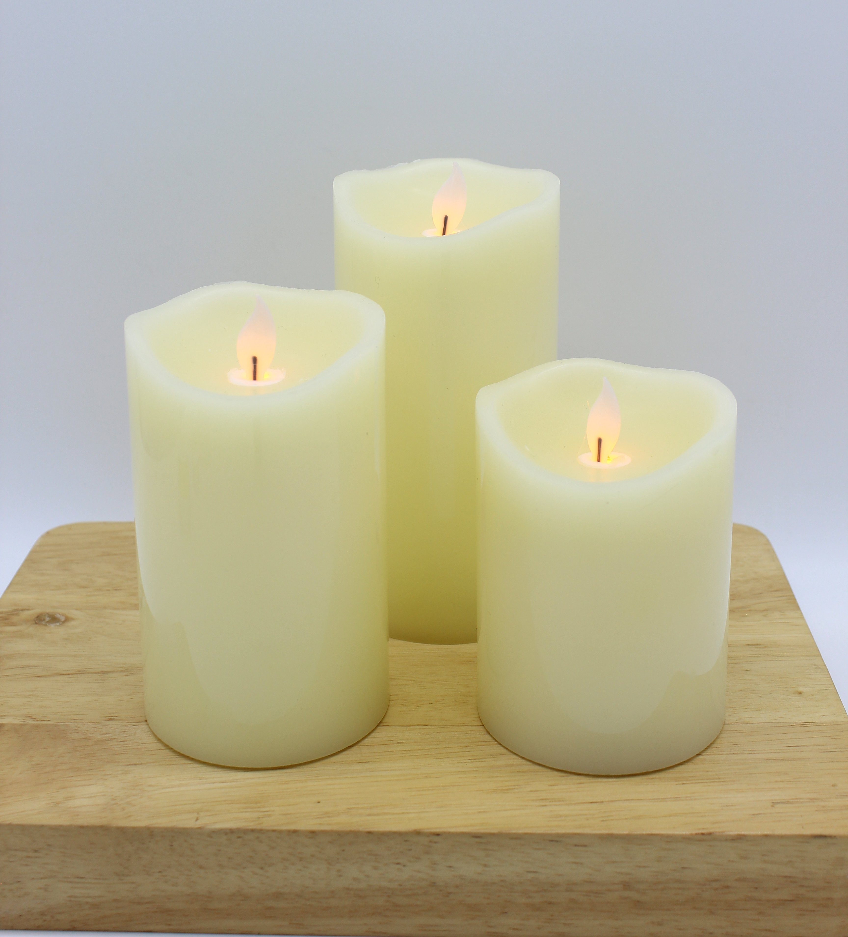 Luna24 simply great ideas... LED-Kerze Magische Kerze 3er Set mit Timer, 3e günstig online kaufen