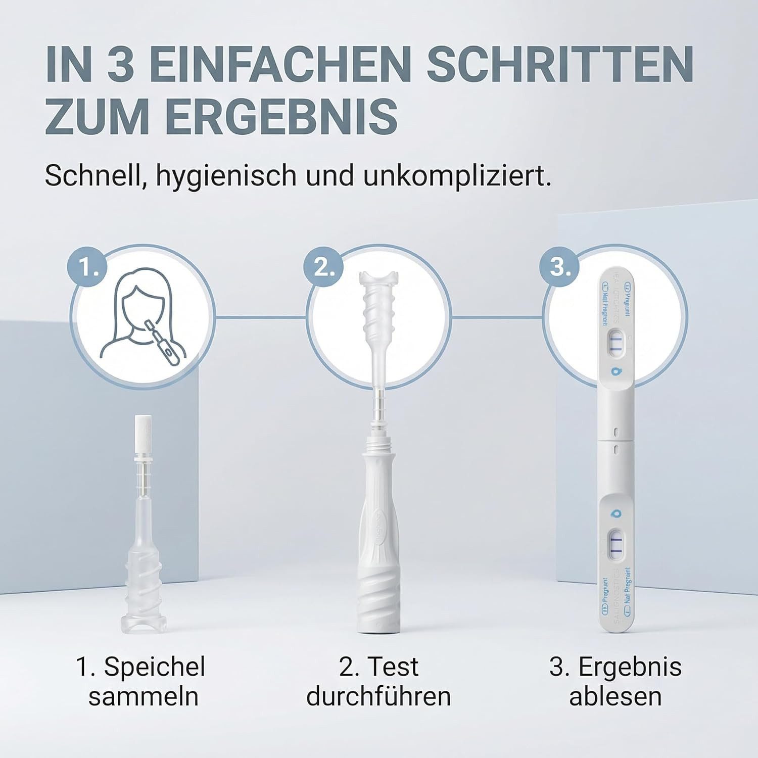 Dr. Berger Schwangerschaftstest Dr. Berger Schwangerschaftstest auf Speichelbasis (1er Packung), 2-tlg. – Bild 4 von 5