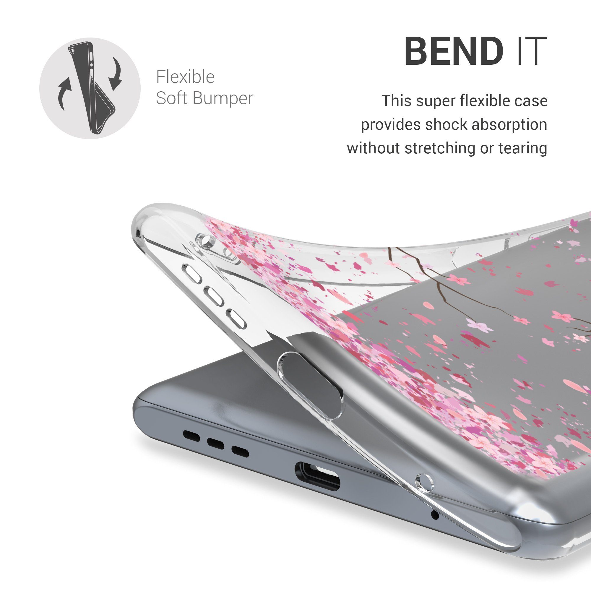 kwmobile Handyhülle Case für Xiaomi Redmi Note 10 Pro, Hülle Silikon transparent - Silikonhülle